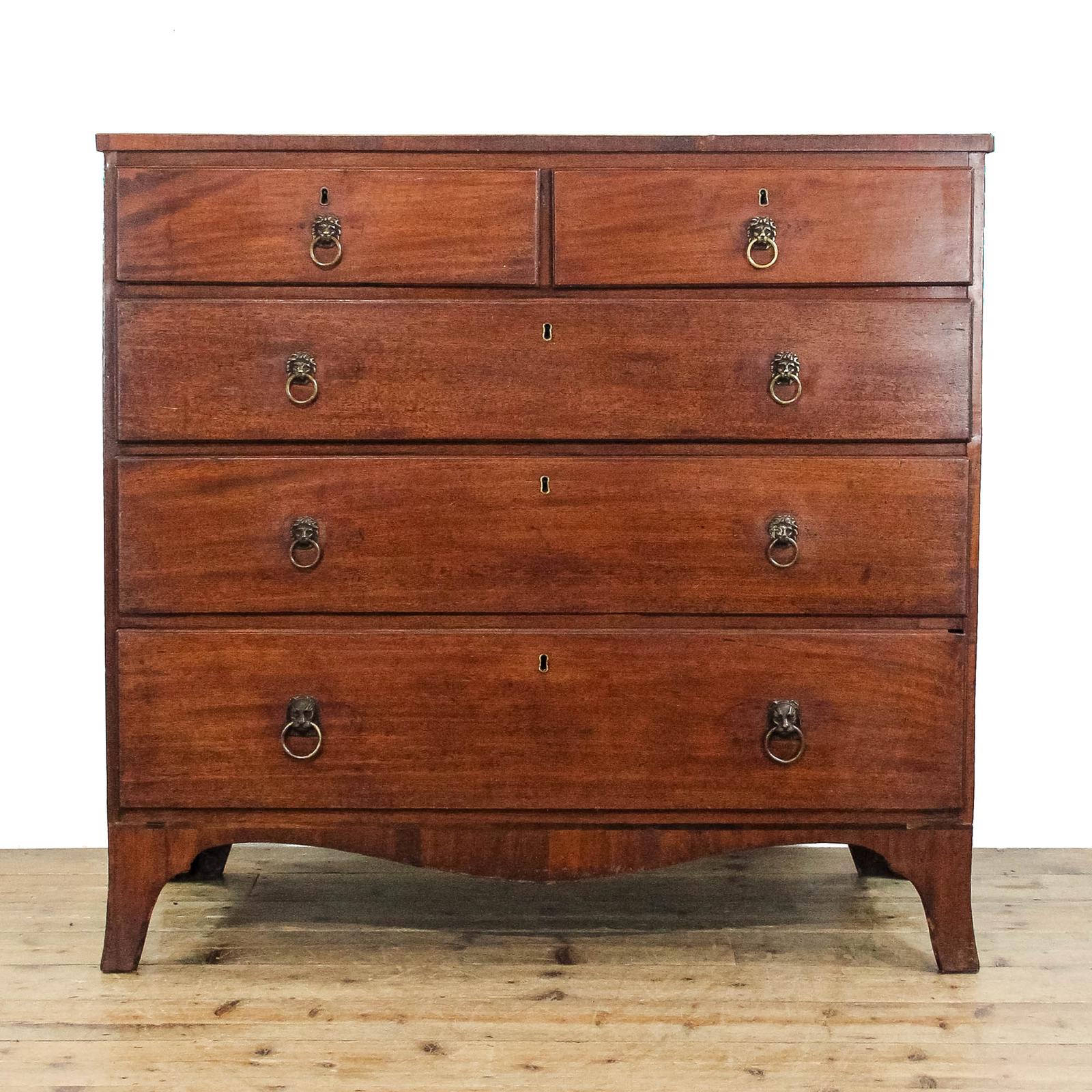 Antique Early 19th Century Mahogany Chest Of Drawers (1 of 12)