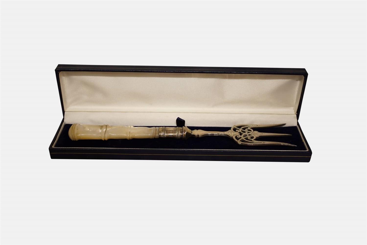 Silver & Mother of Pearl Pickle Fork c.1880 (1 of 1) Silver & Mother of Pearl Pickle Fork c.1880 (1 of 1)