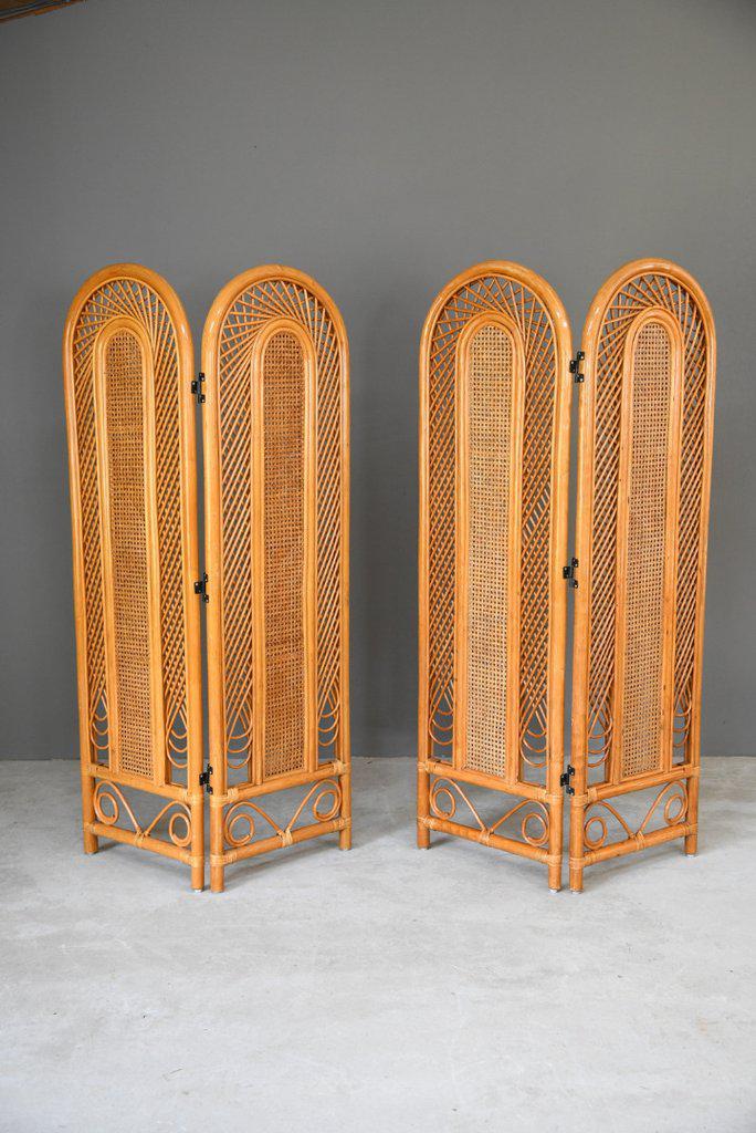 Pair of Retro Cane Screens (1 of 11) Pair of Retro Cane Screens (1 of 11)