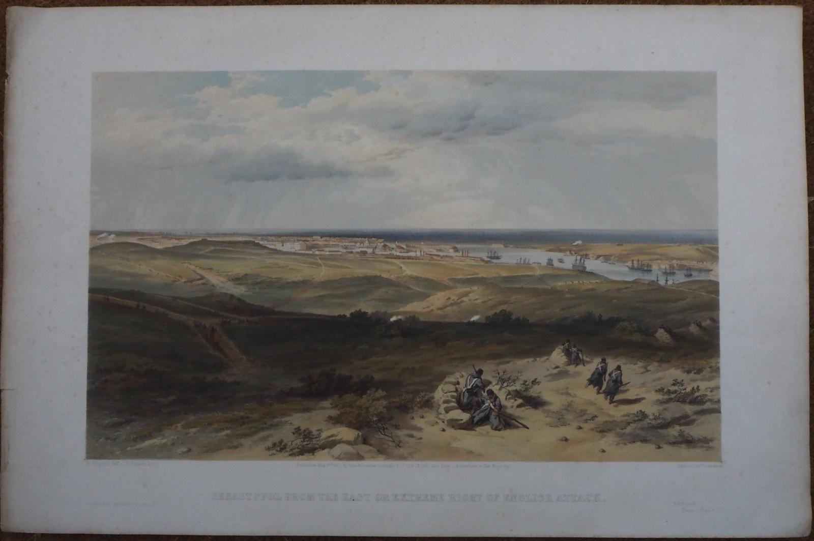 Coloured Sebastopol from the East or Extreme Right of English Attack (1 of 2)