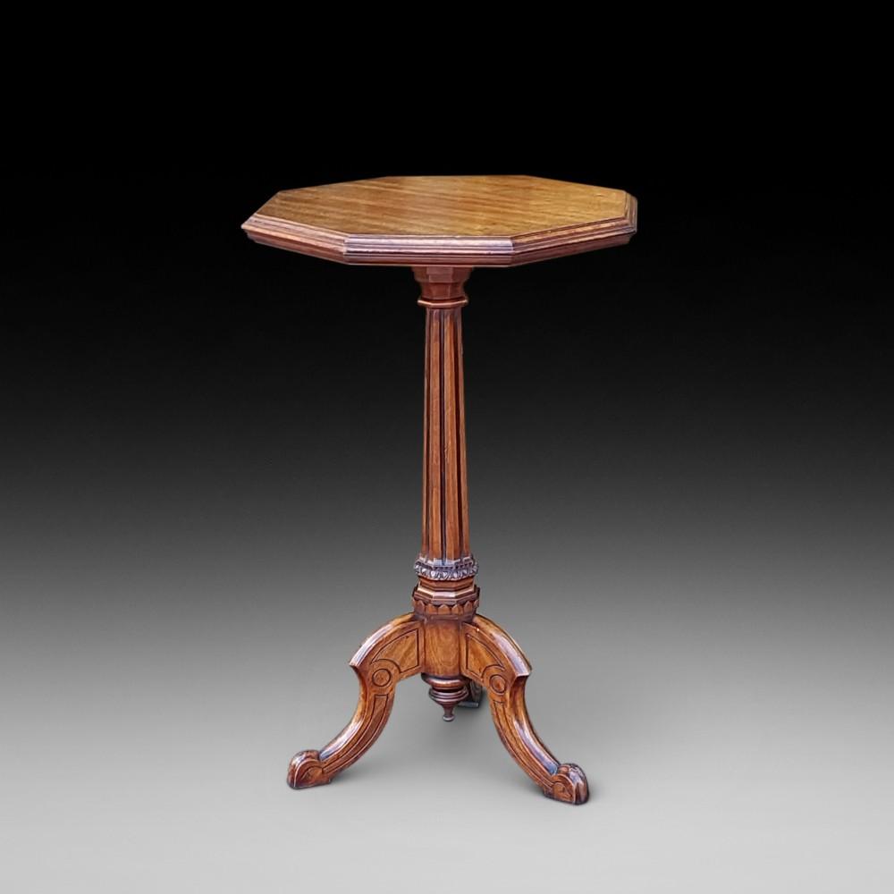 Victorian Gothic Mahogany Tripod Side Table (1 of 7) Victorian Gothic Mahogany Tripod Side Table (1 of 7)