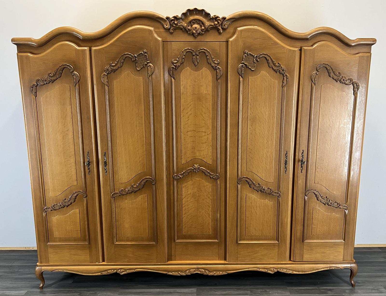 French Carved 5 Door Armoire Wardrobe (1 of 13) French Carved 5 Door Armoire Wardrobe (1 of 13)