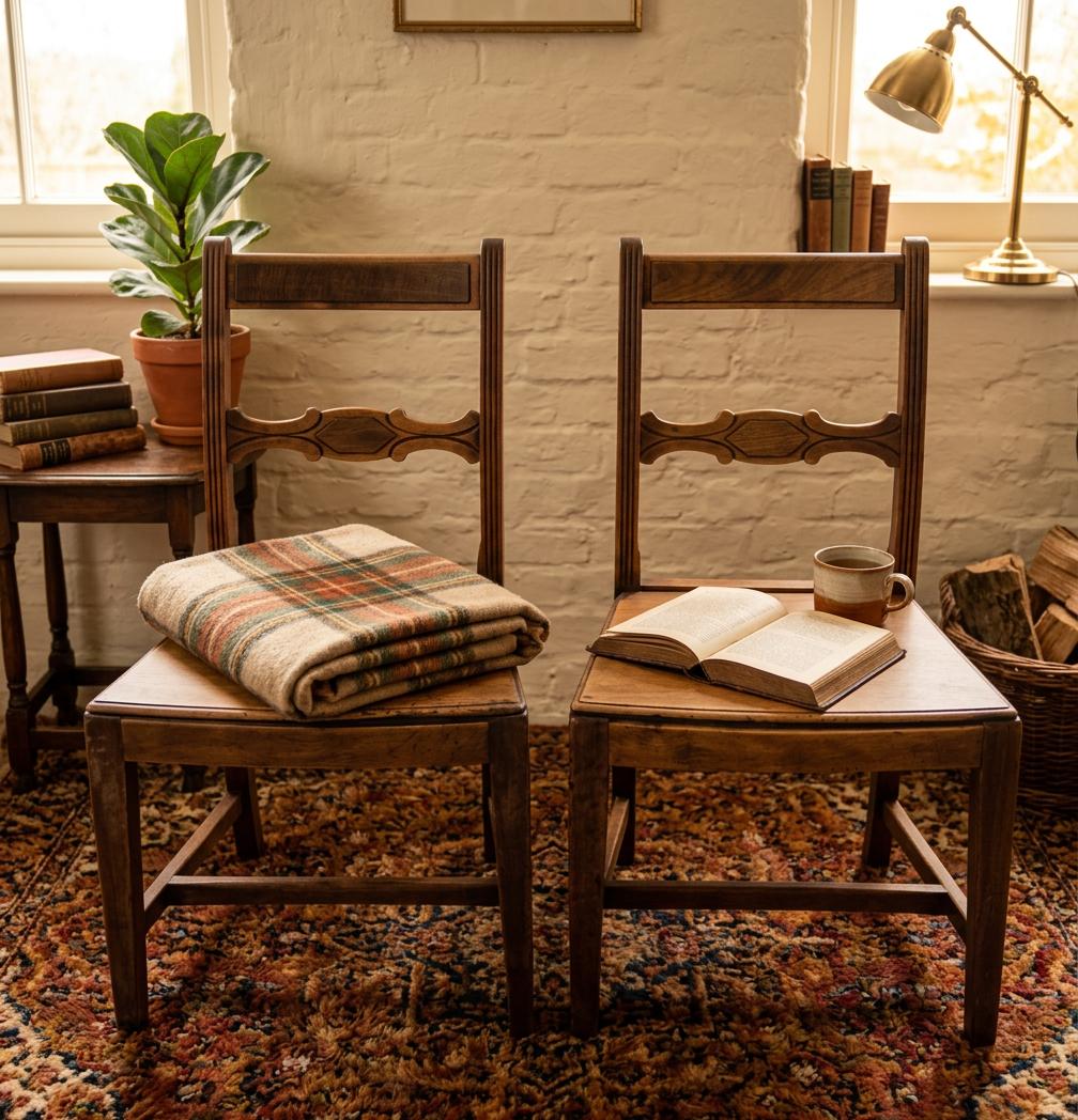 Antique Country Farmhouse Set of Chairs with Solid Boarded Seat (1 of 13) Antique Country Farmhouse Set of Chairs with Solid Boarded Seat (1 of 13)