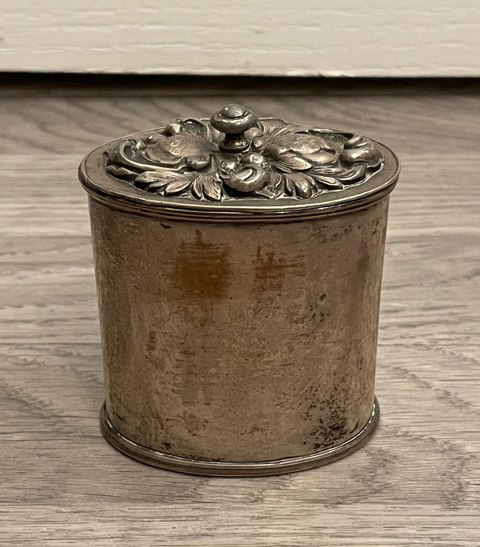 Pretty Old Sheffield Plate Tea Caddy (1 of 7)