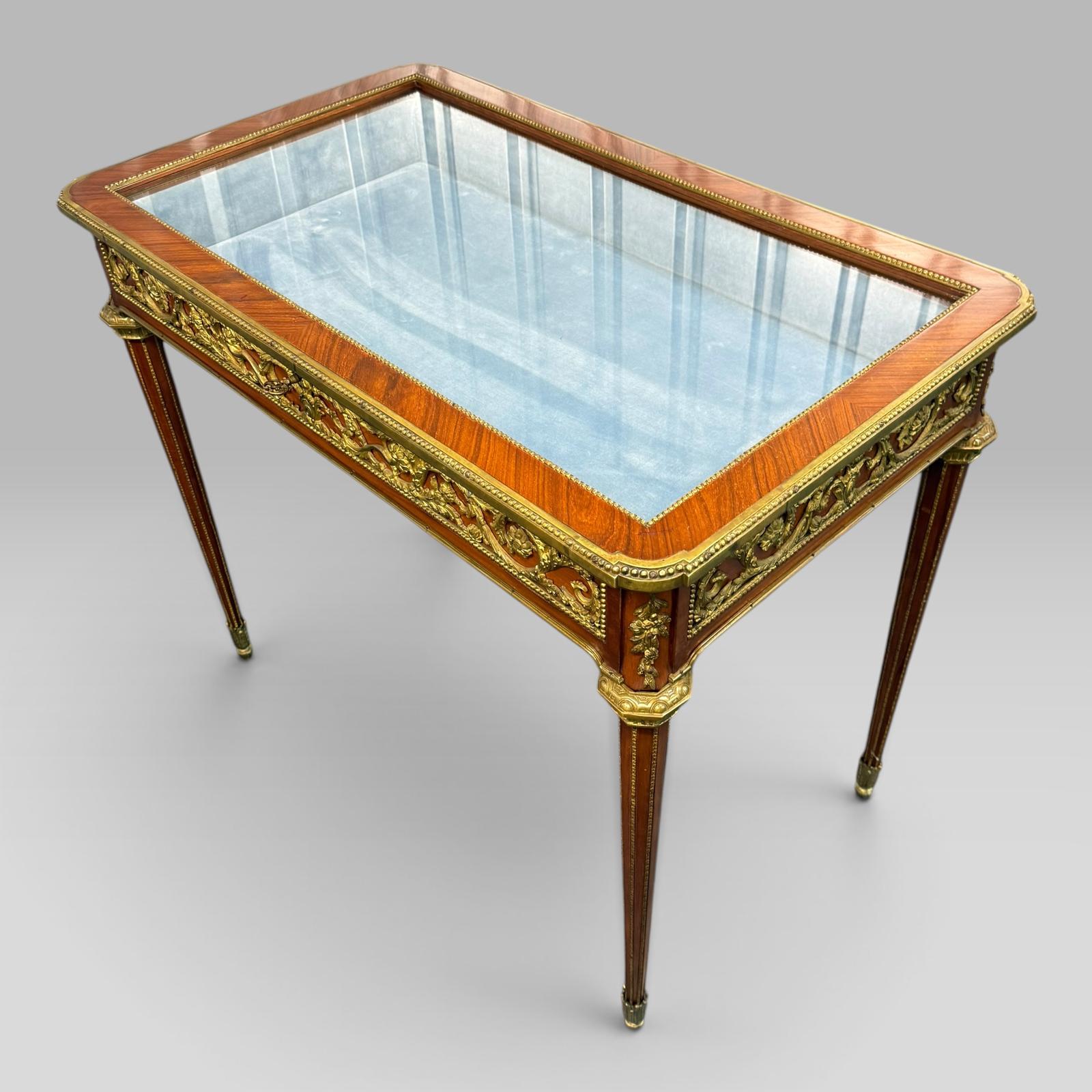 French Louis XVI Style Bijouterie Display Table After François Linke, c.1960 (1 of 13) French Louis XVI Style Bijouterie Display Table After François Linke, c.1960 (1 of 13)