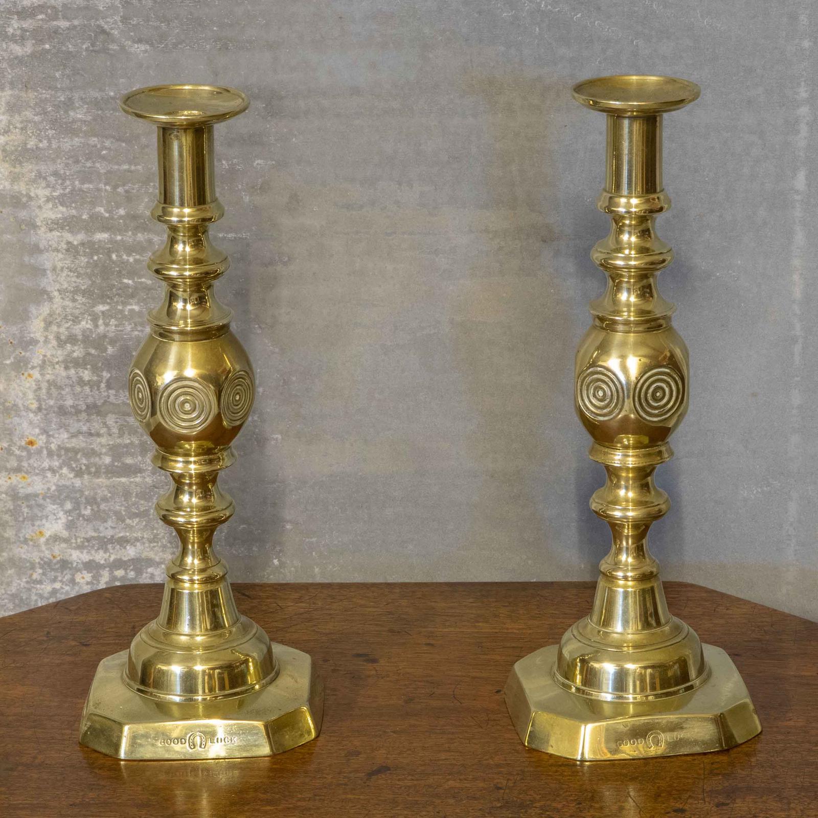 Victorian Good Luck Candlesticks (1 of 11)