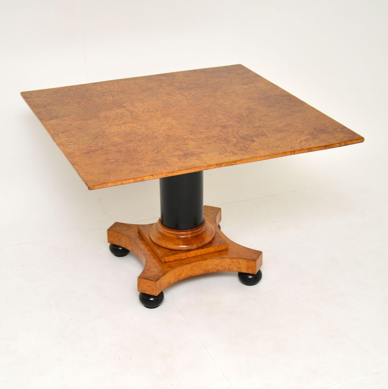 Antique Swedish Biedermeier Birch & Ebony Coffee / Occasional Table (1 of 9)