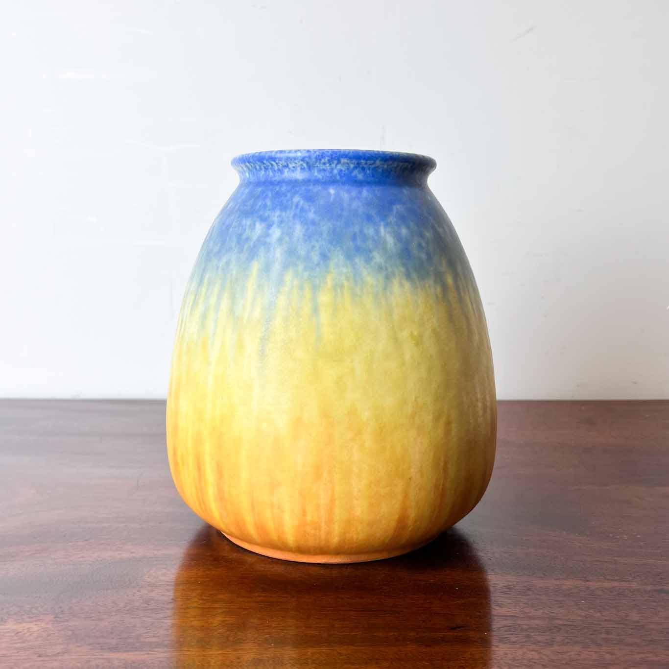 Large Blue & Yellow Ruskin Pottery Vase (1 of 11) Large Blue & Yellow Ruskin Pottery Vase (1 of 11)