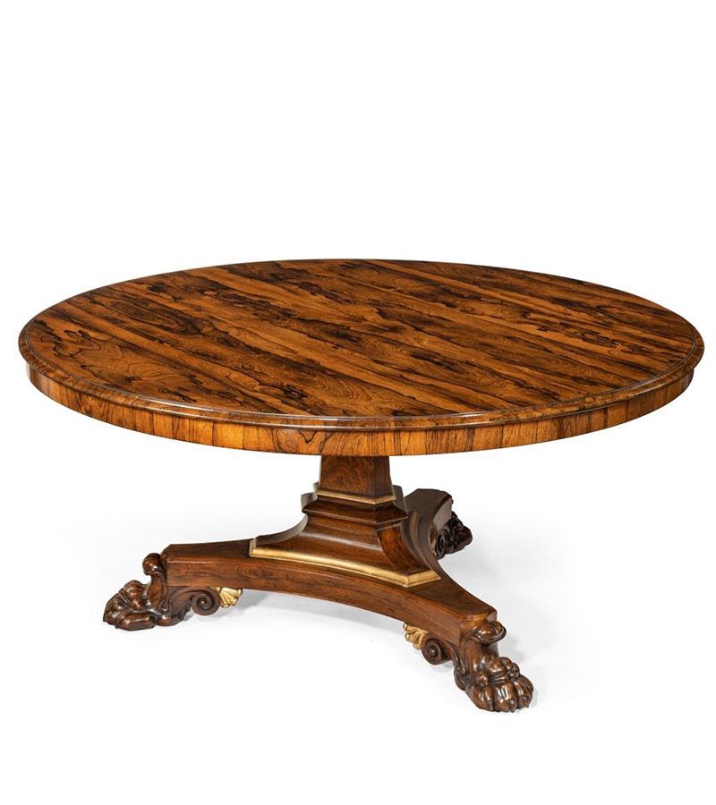 Regency Rosewood Five-foot Tilt-Top Centre Table (1 of 9) Regency Rosewood Five-foot Tilt-Top Centre Table (1 of 9)