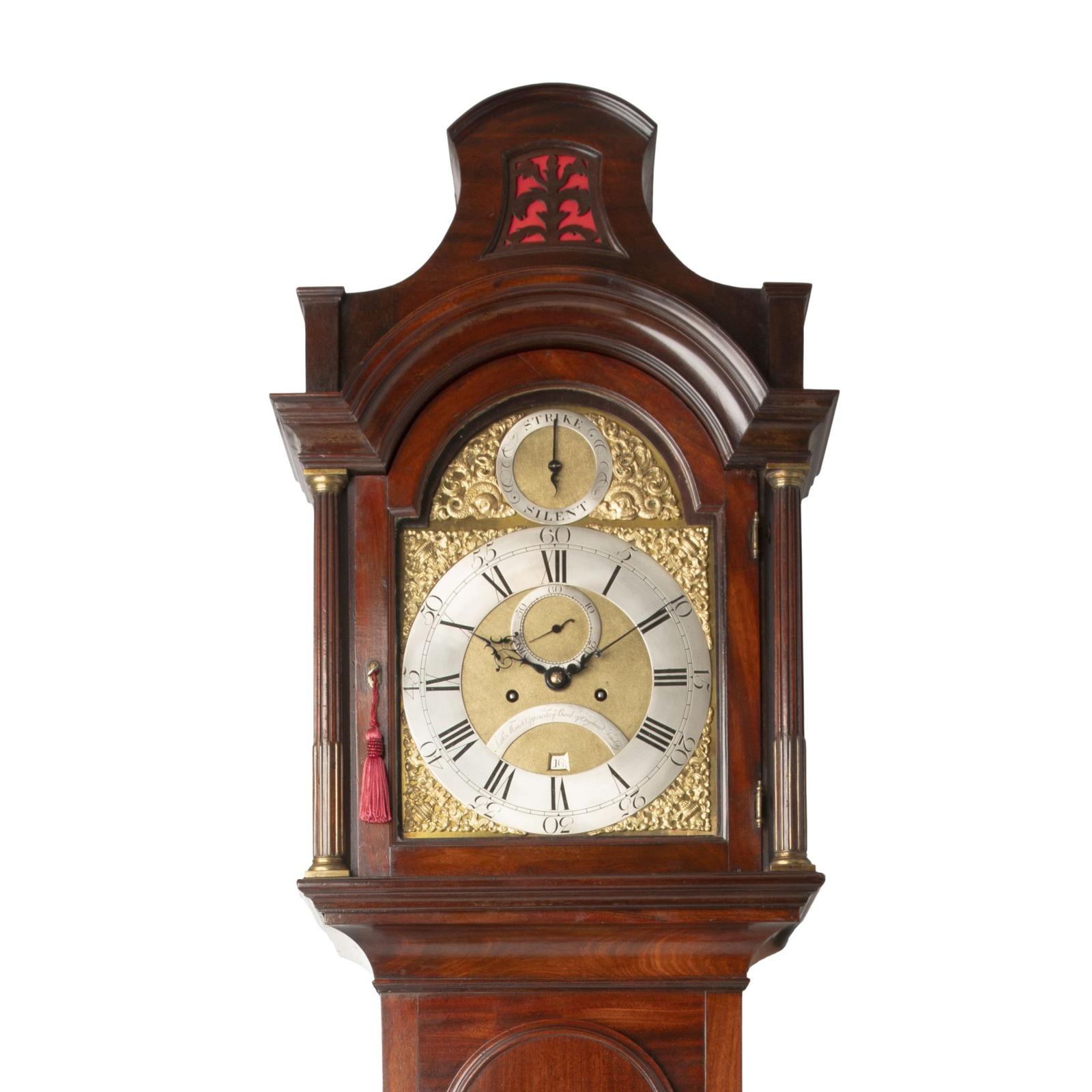 Mahogany Pagoda Longcase Clock - Anthony Marsh of London (1 of 3)
