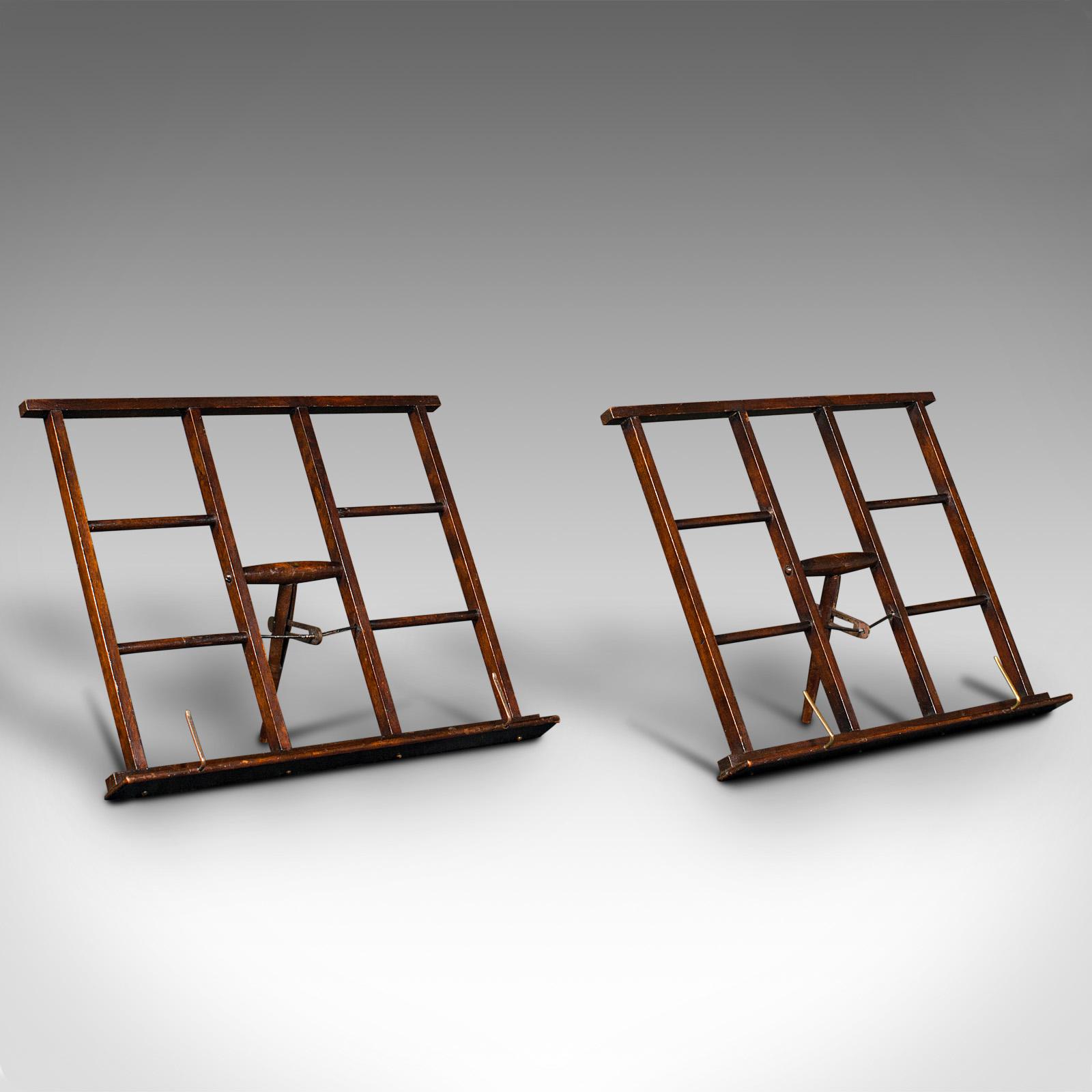 Pair of Antique Duet Stands, French, Adjustable, Sheet Music Rest, Victorian (1 of 12)