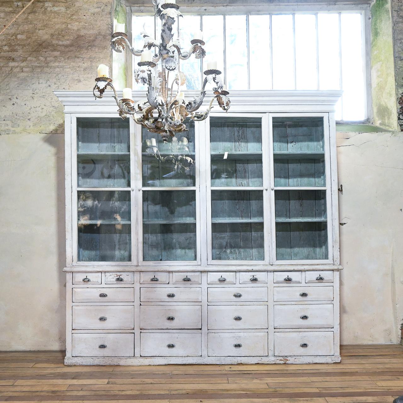 19th Century French Painted Glazed Bibliothèque Cabinet - Bookcase (1 of 24)