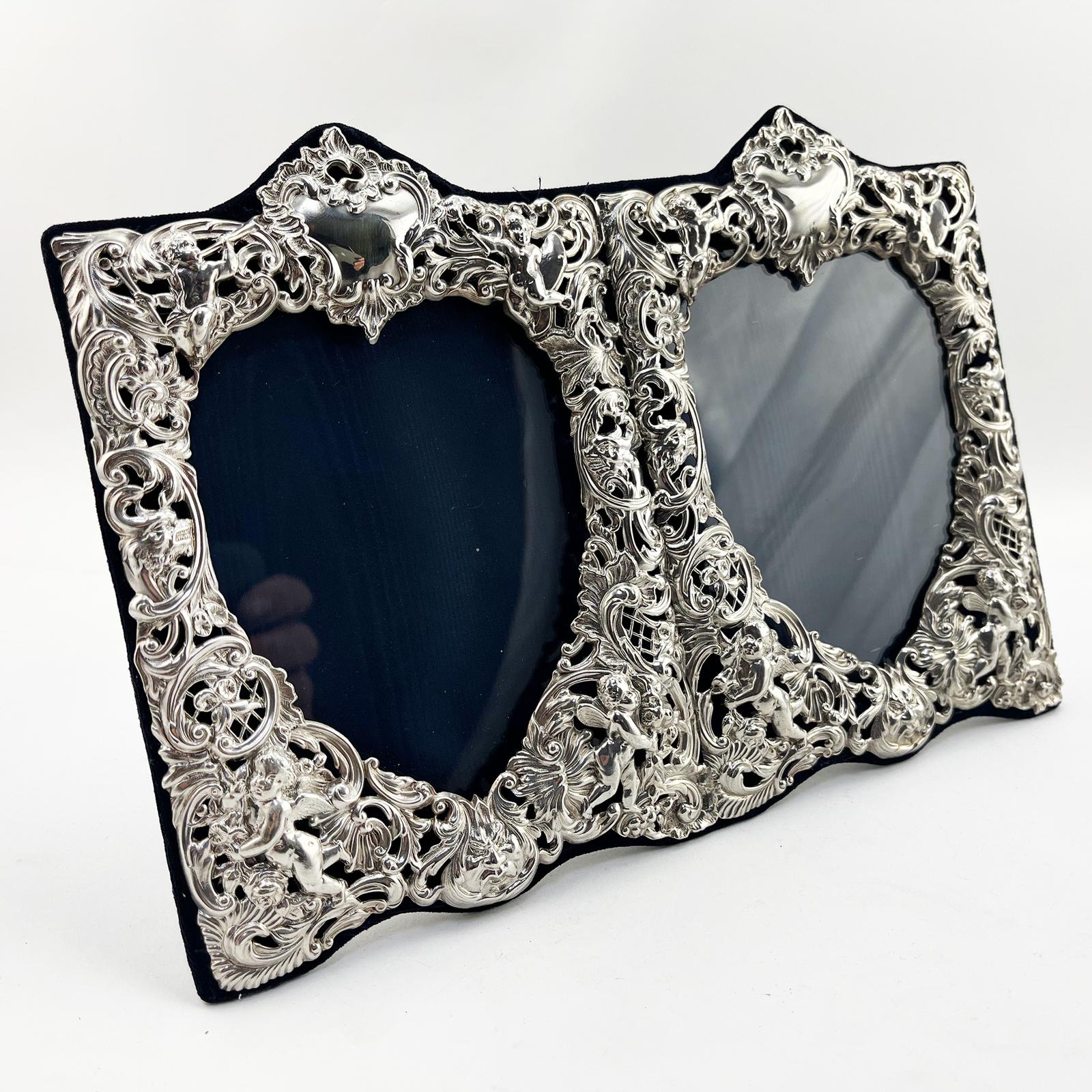 Double Heart William Comyns Sterling Silver Photo Frame (1 of 7) Double Heart William Comyns Sterling Silver Photo Frame (1 of 7)