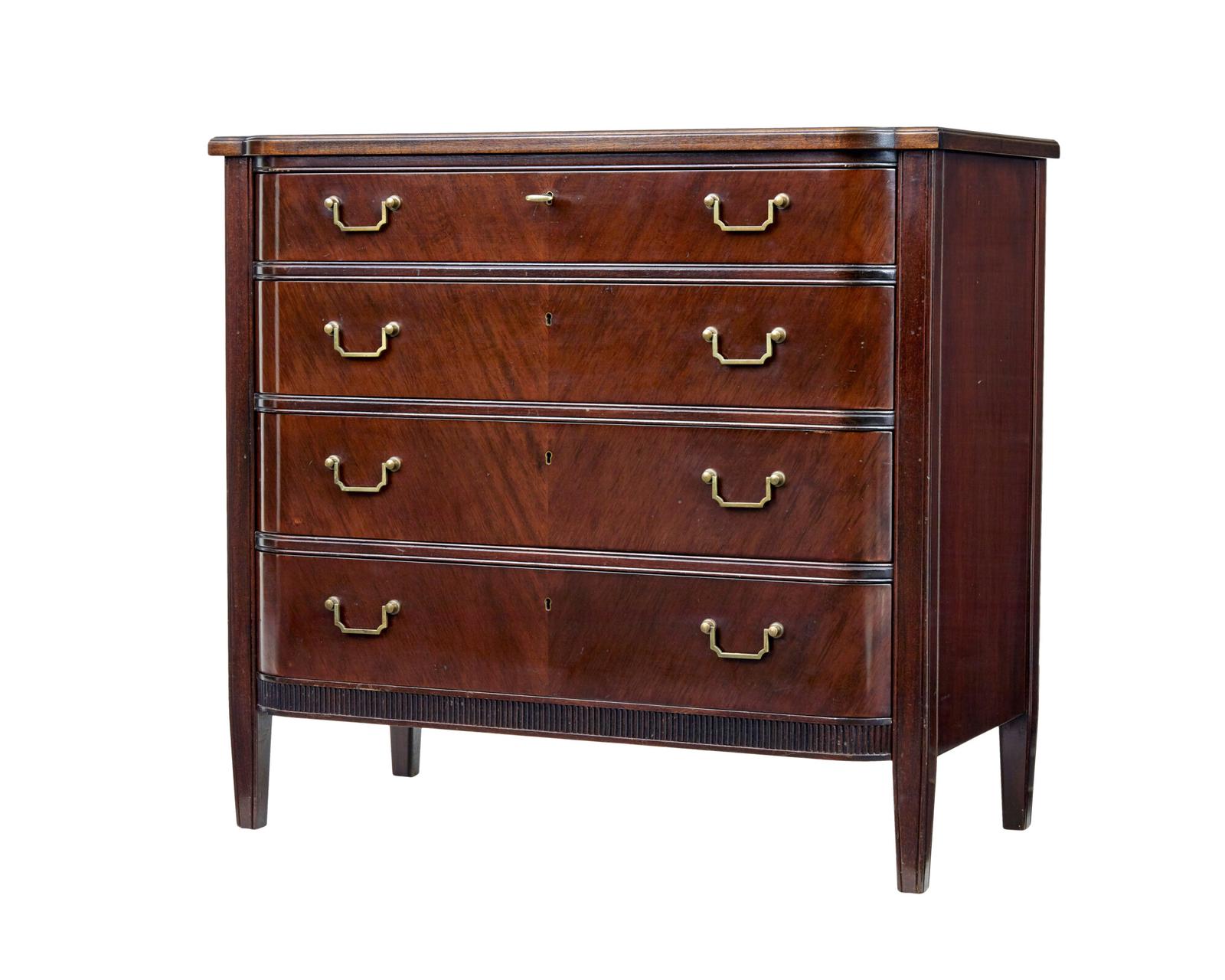 Mid 20th Century Danish Mahogany Chest of Drawers (1 of 8)