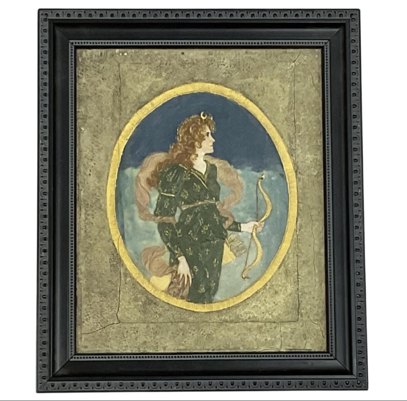 Arts and Crafts Wax Cameo Polychrome Plaque Of A Lady Antique C1900 (1 of 4) Arts and Crafts Wax Cameo Polychrome Plaque Of A Lady Antique C1900 (1 of 4)