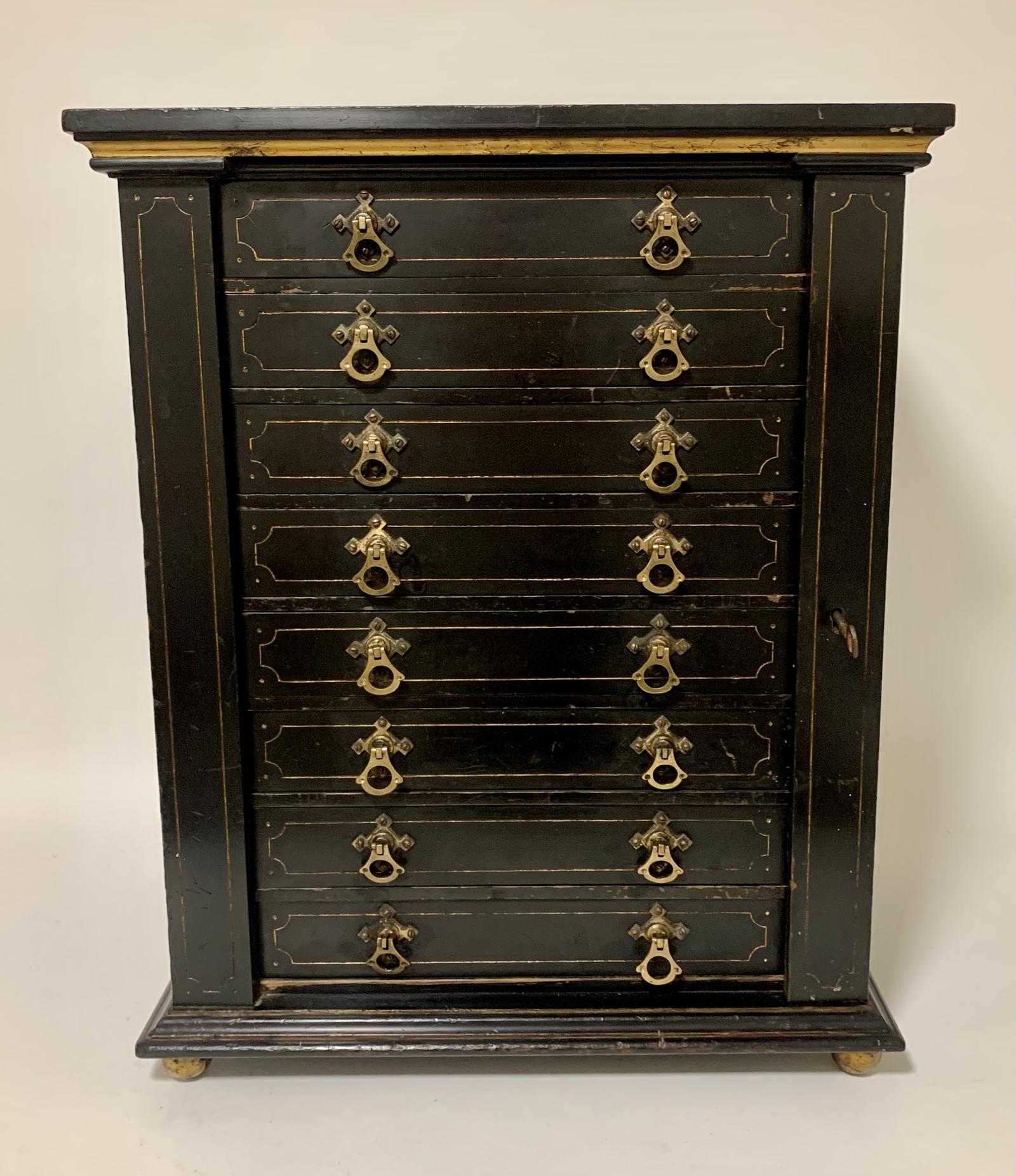 Antique Victorian Ebonised Specimen Cabinet (1 of 21) Antique Victorian Ebonised Specimen Cabinet (1 of 21)