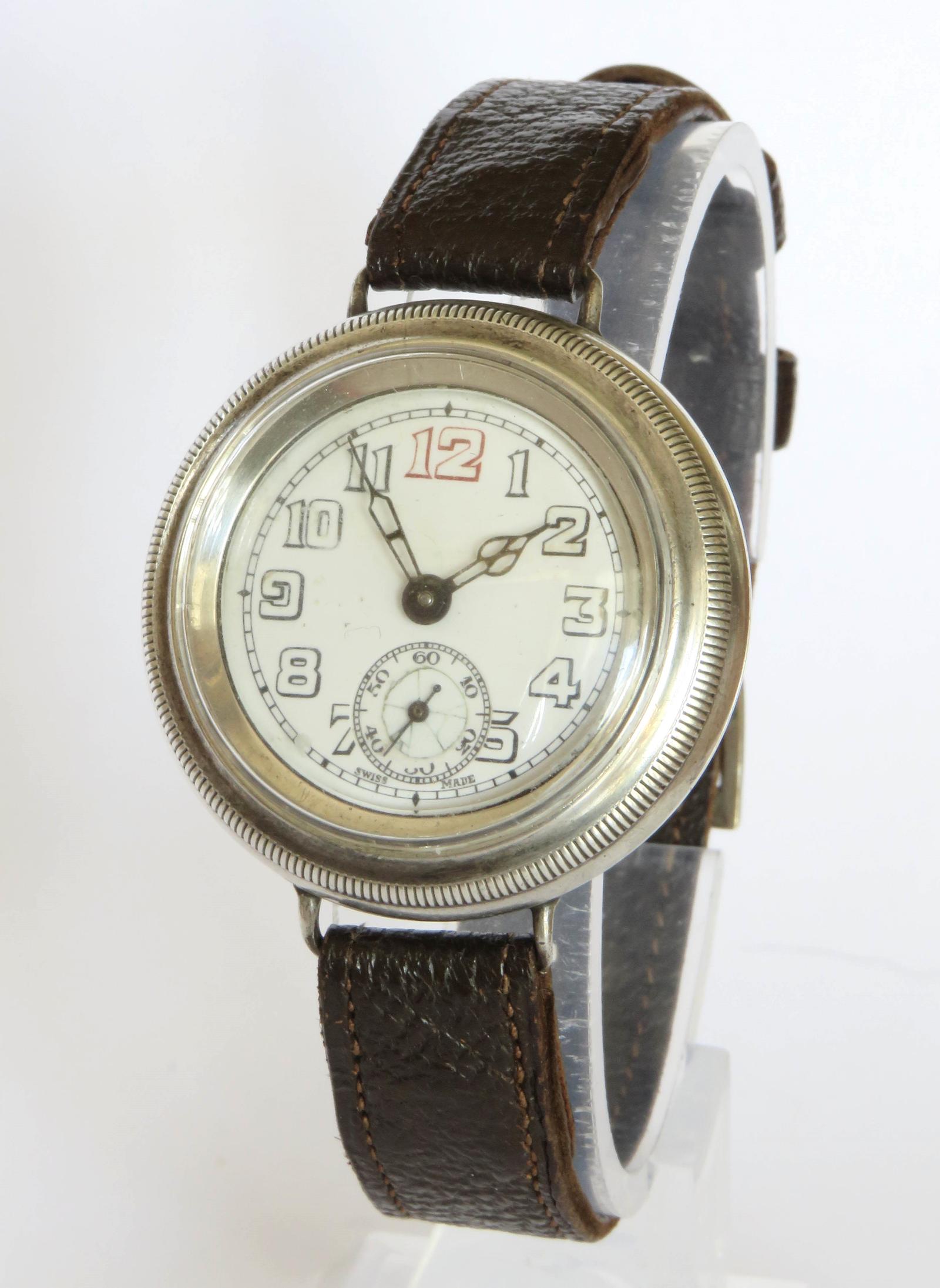Watch: Gents Silver Hermetic Wrist Watch 1930 (1 of 7)
