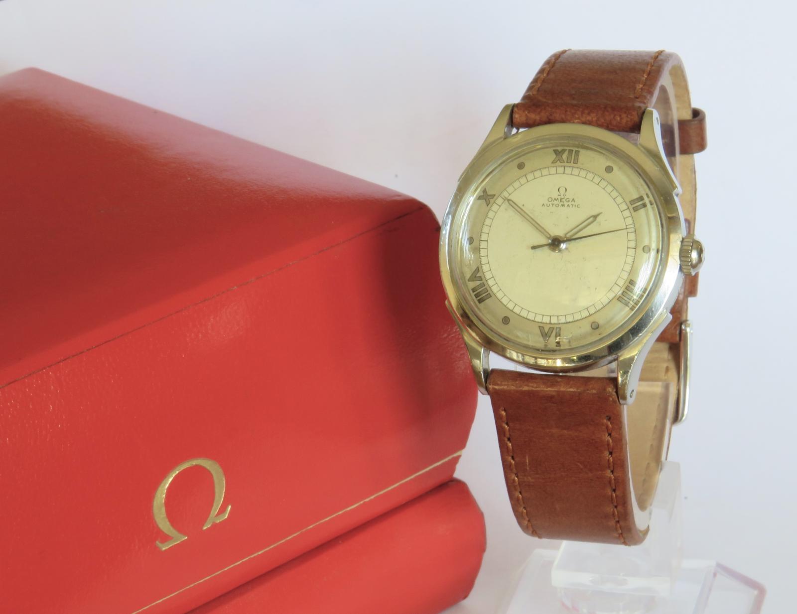 Watch : Gents Omega Bumper Automatic Wrist Watch, 1944 (1 of 7)