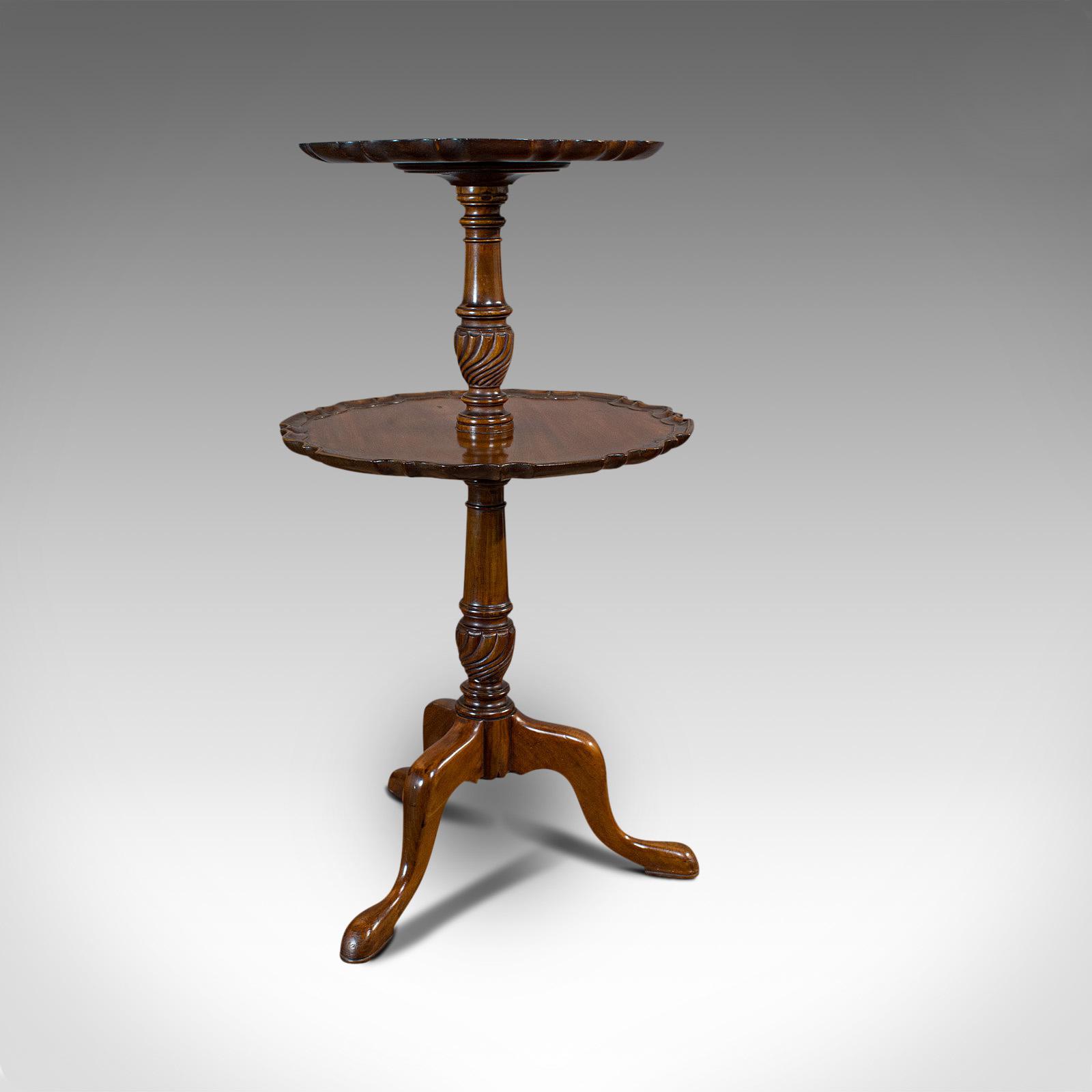 Antique Whatnot Stand, Two Tier Dumb Waiter, Tea Table, Victorian, 1900 (1 of 10)