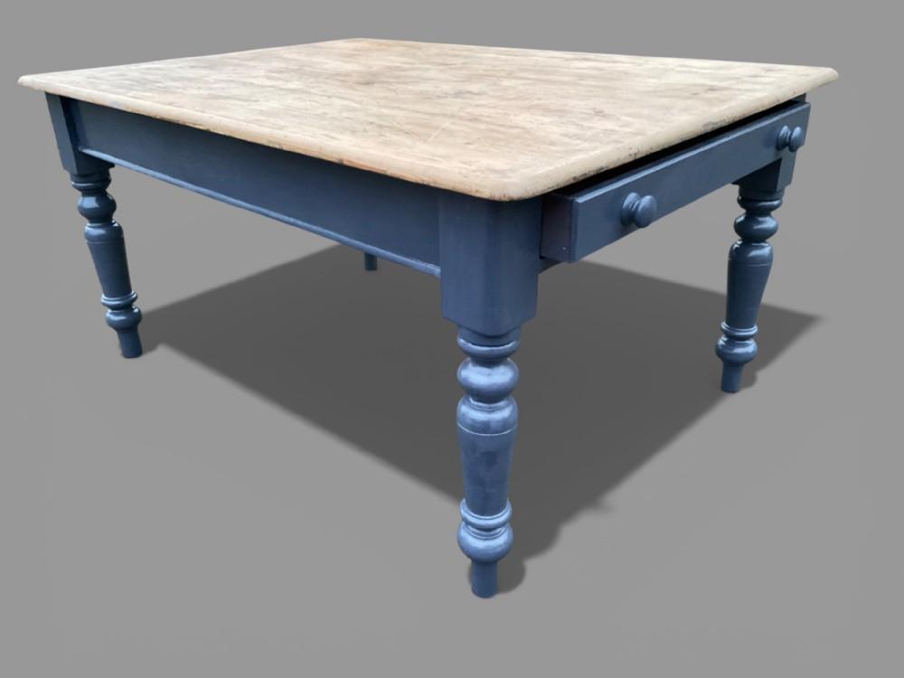 Late Victorian Pine Kitchen Tables - main image