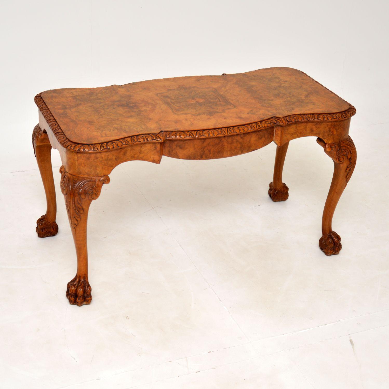 Antique Burr Walnut Coffee Table (1 of 7) Antique Burr Walnut Coffee Table (1 of 7)