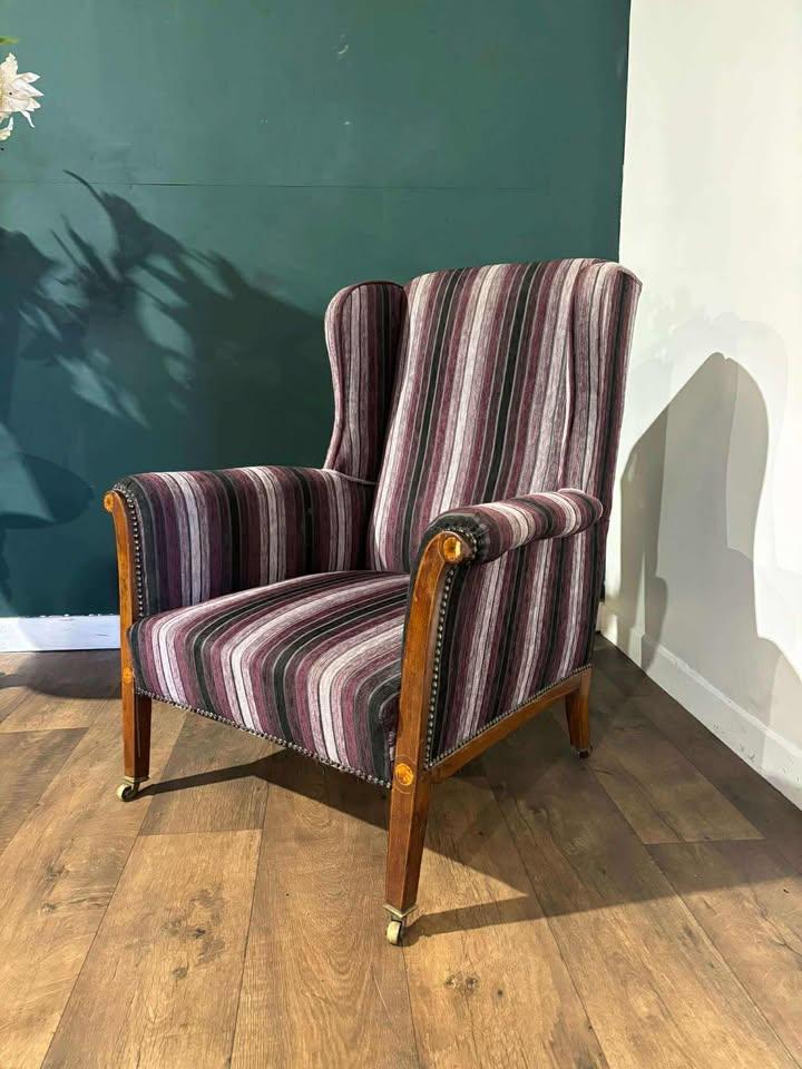 Edwardian Porters Style Wing Armchair (1 of 16)