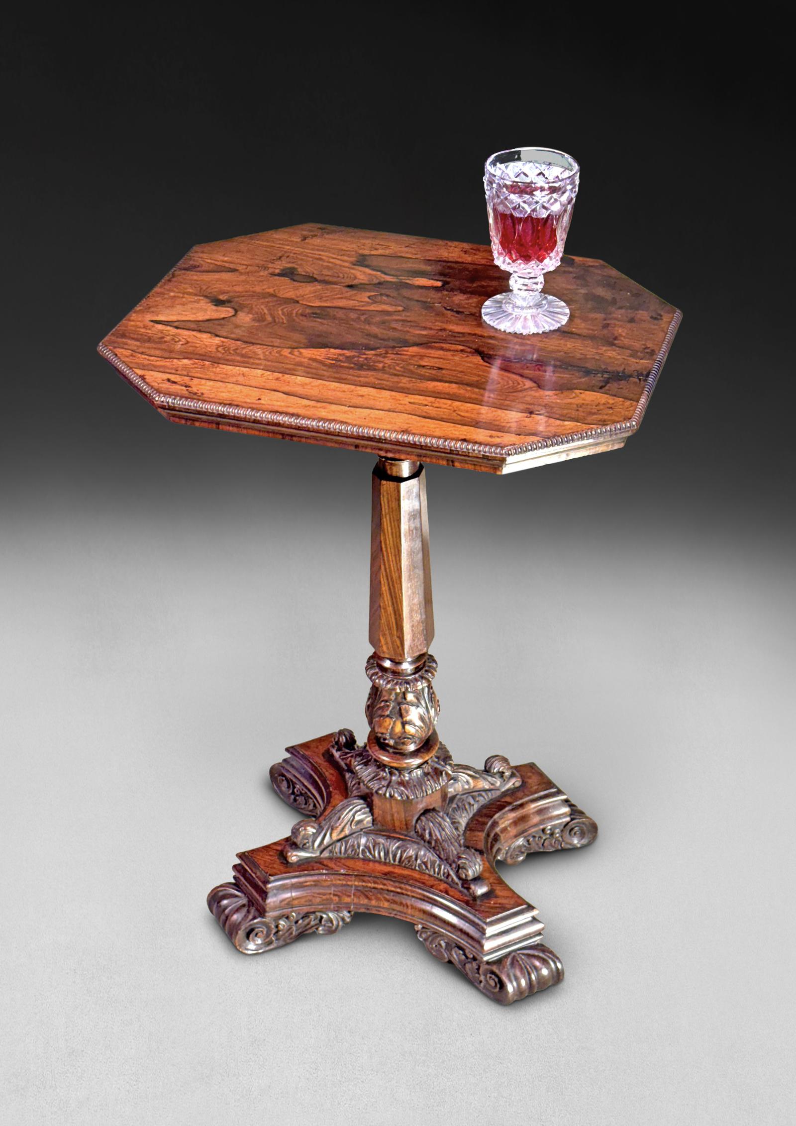 Regency Period Octagonal Wine Table (1 of 7) Regency Period Octagonal Wine Table (1 of 7)