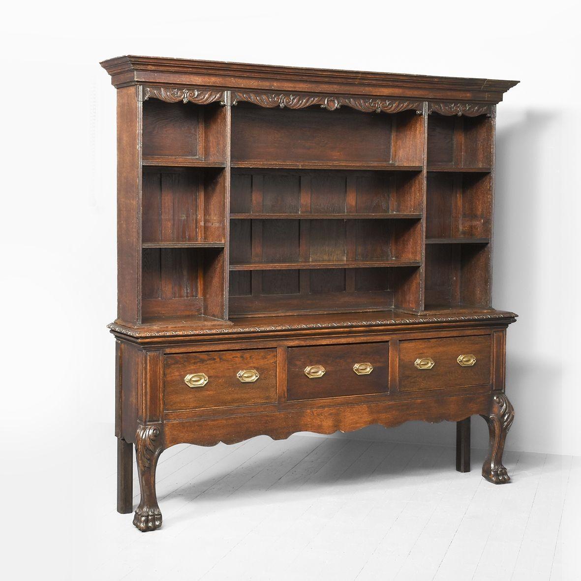 Large Victoria Oak Welsh Dresser (1 of 10)