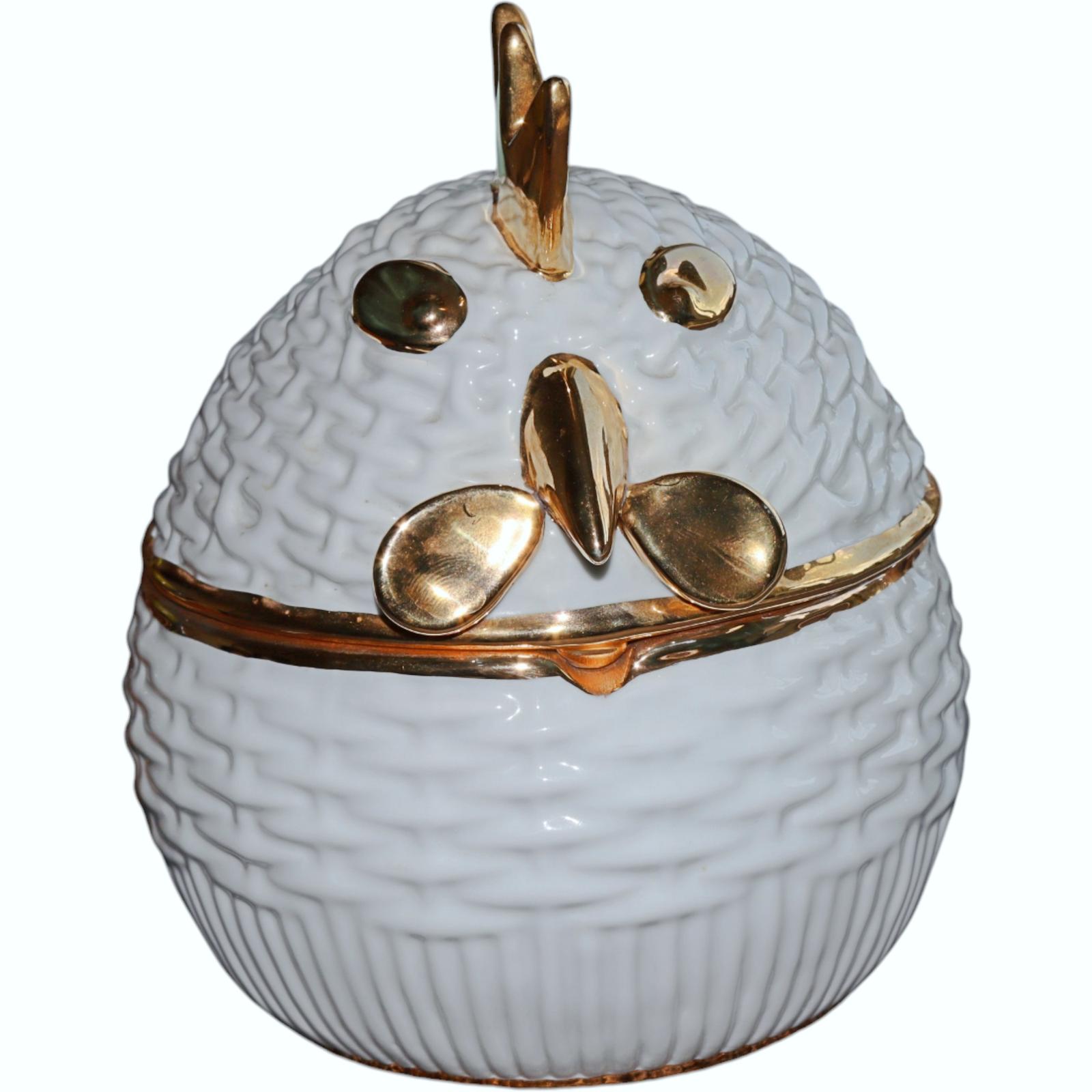 Vintage Italian Ceramic Rooster Box & Cover (1 of 9)