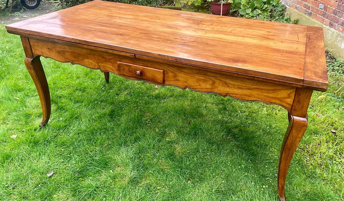 Cherrywood Farmhouse Table with Leaves (1 of 8) Cherrywood Farmhouse Table with Leaves (1 of 8)