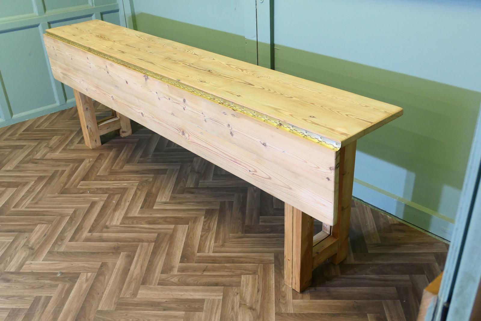 A Very Long Extending Pine Dining Table (1 of 6)