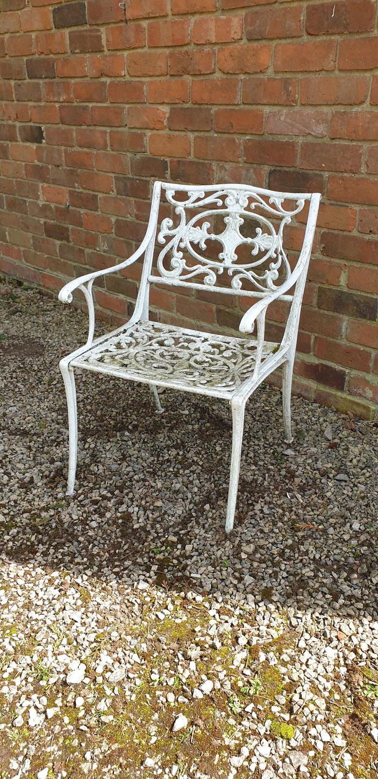 Single Cast Iron Garden Conservatory Armchair (1 of 5)
