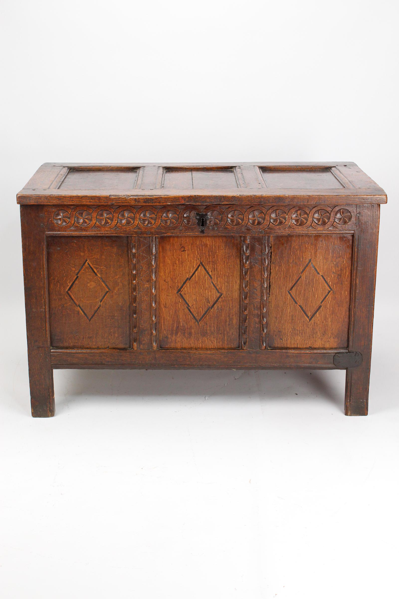 17th Century Charles II Oak & Inlaid Coffer (1 of 20) 17th Century Charles II Oak & Inlaid Coffer (1 of 20)
