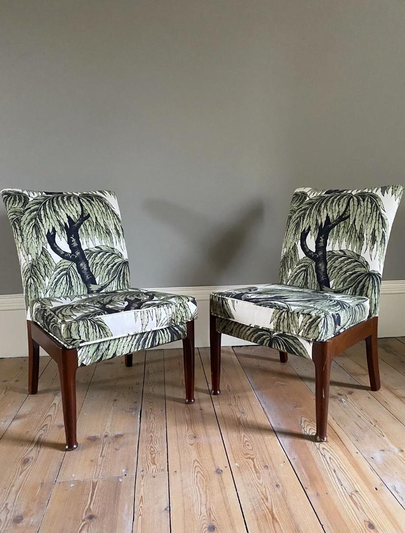 Immaculate Pair 1950s Parker Knoll Lounge Chairs House Of Hackney Fabric LA445566