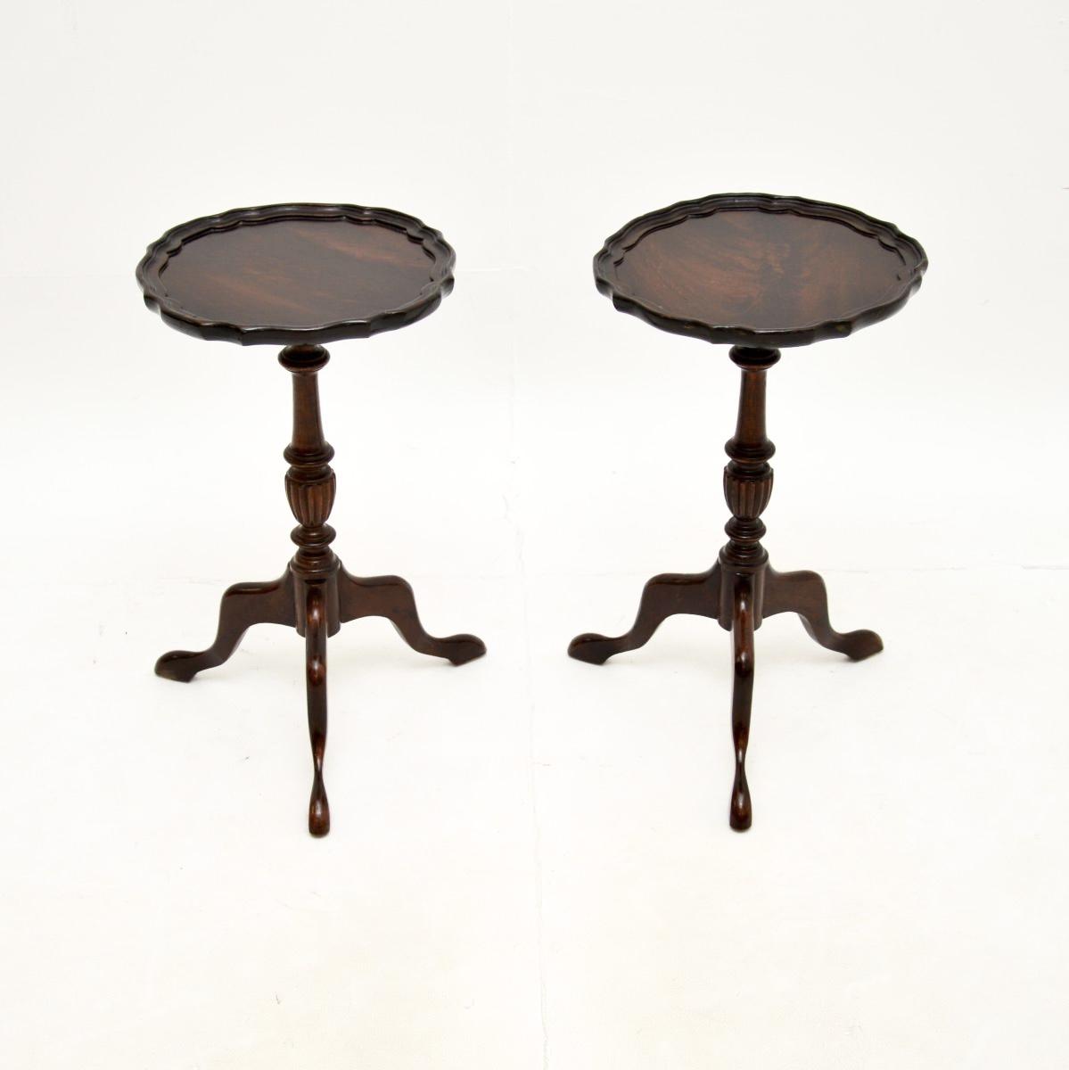 Pair of Antique Mahogany Wine Tables (1 of 10) Pair of Antique Mahogany Wine Tables (1 of 10)