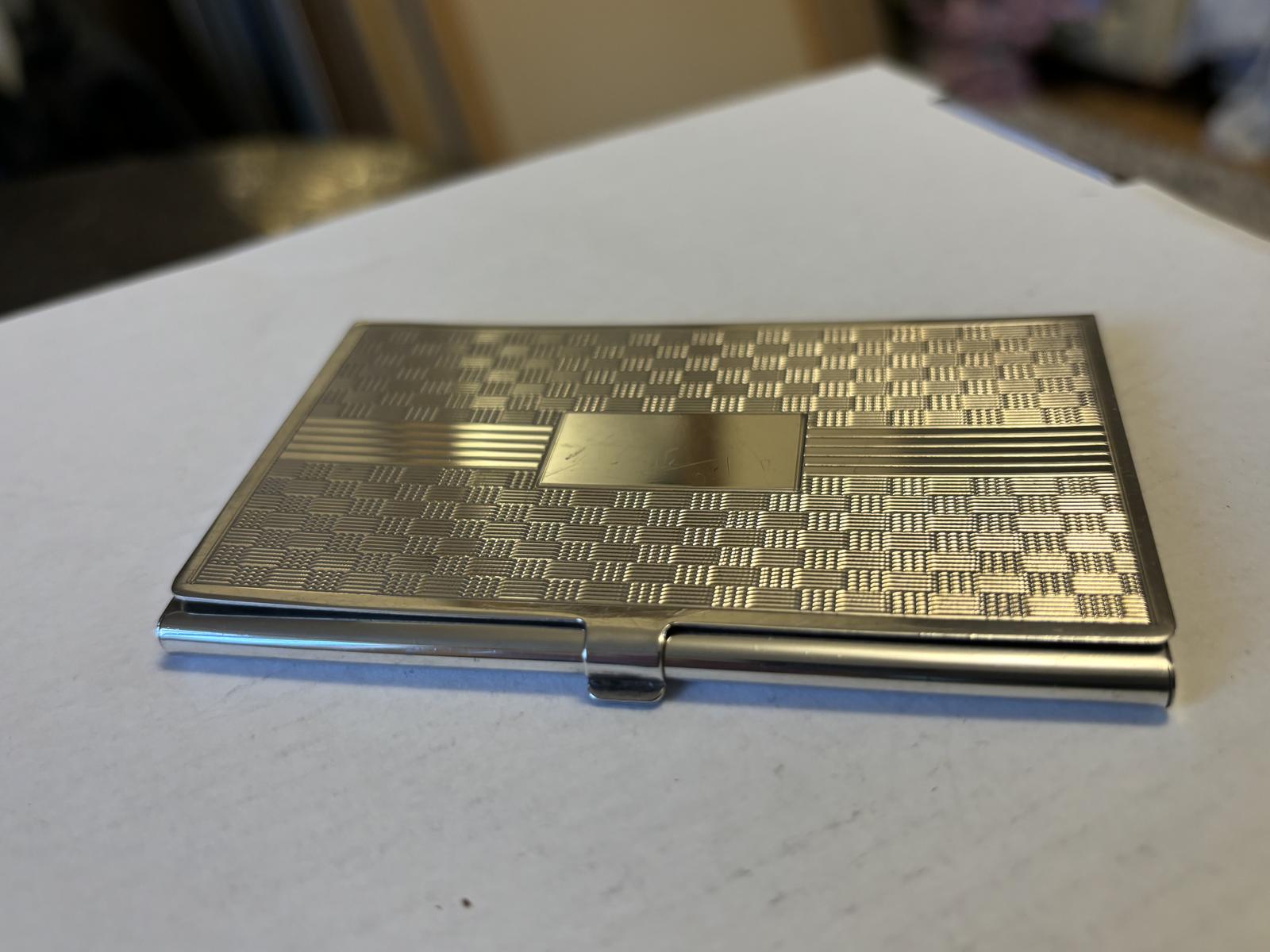 Stylish Silver Engine Turned Card Holder Barker Ellis & Co (1 of 14) Stylish Silver Engine Turned Card Holder Barker Ellis & Co (1 of 14)