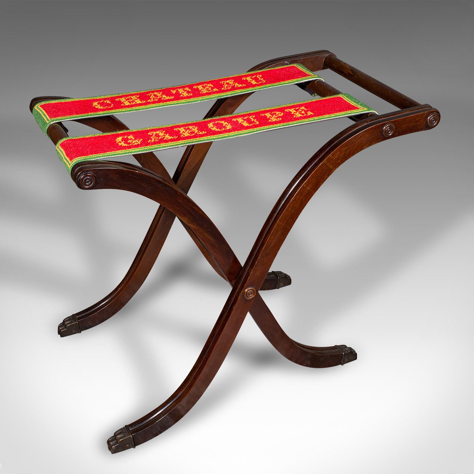 Antique Chateau Luggage Stand, French, Folding Suitcase Rack c.1910 (1 of 11) Antique Chateau Luggage Stand, French, Folding Suitcase Rack c.1910 (1 of 11)