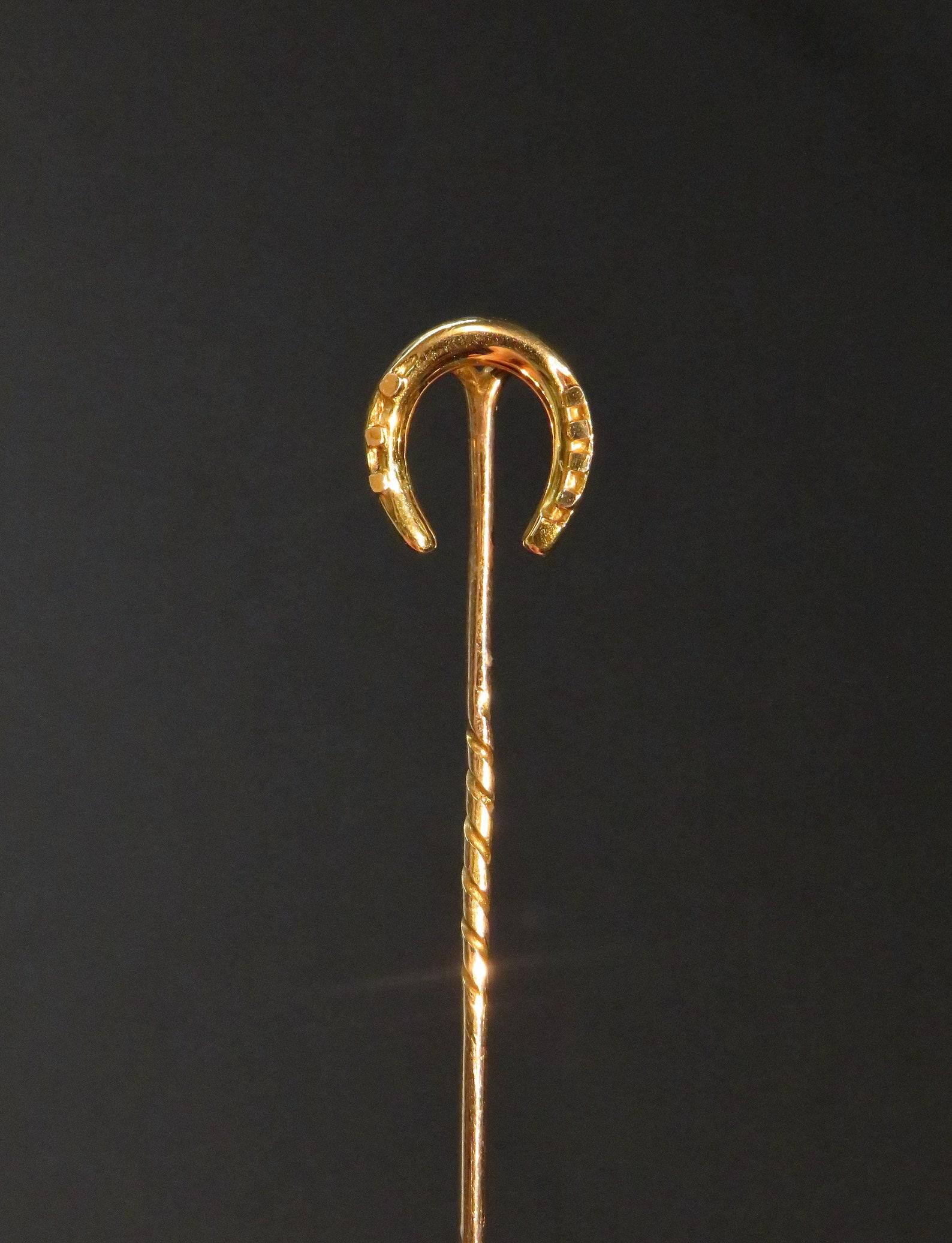 Antique Victorian 15ct Gold Horseshoe Stick Pin (1 of 6) Antique Victorian 15ct Gold Horseshoe Stick Pin (1 of 6)