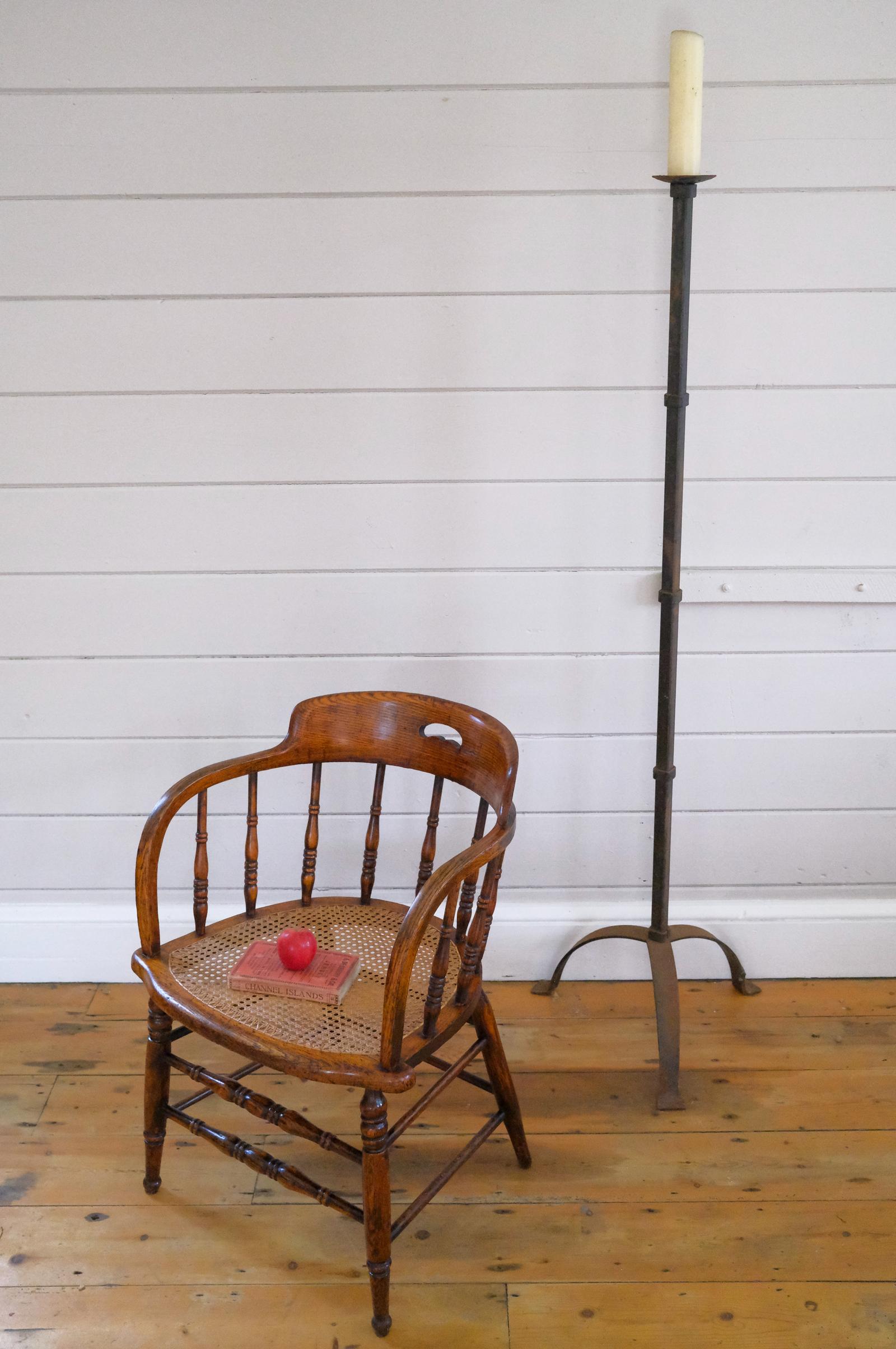 Late Victorian Century Elbow Chair in Oak (1 of 6) Late Victorian Century Elbow Chair in Oak (1 of 6)