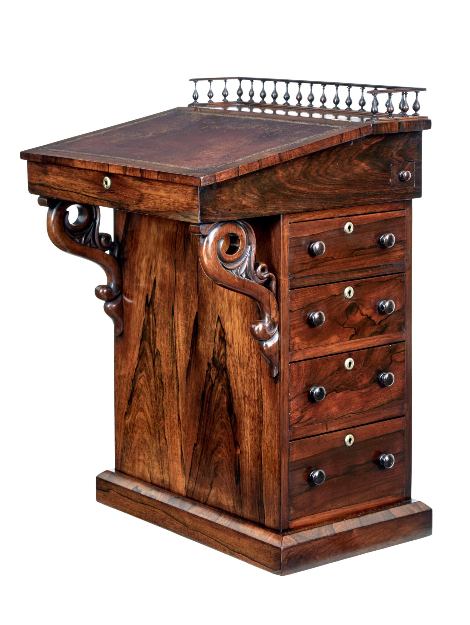 Early 19th Century Regency Davenport Writing Desk (1 of 9)