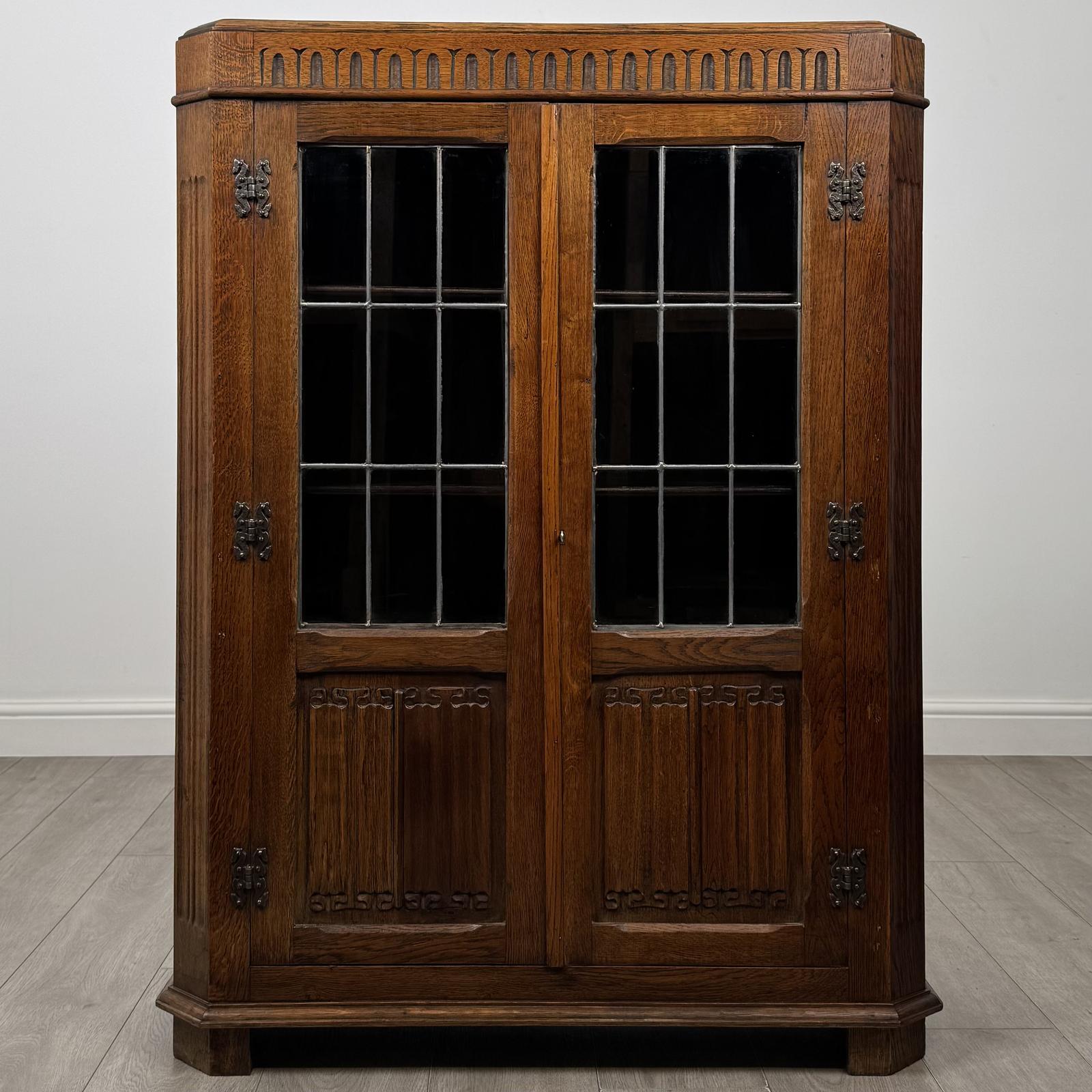Antique 20th Century Glazed Display Cabinet In Oak (1 of 10) Antique 20th Century Glazed Display Cabinet In Oak (1 of 10)