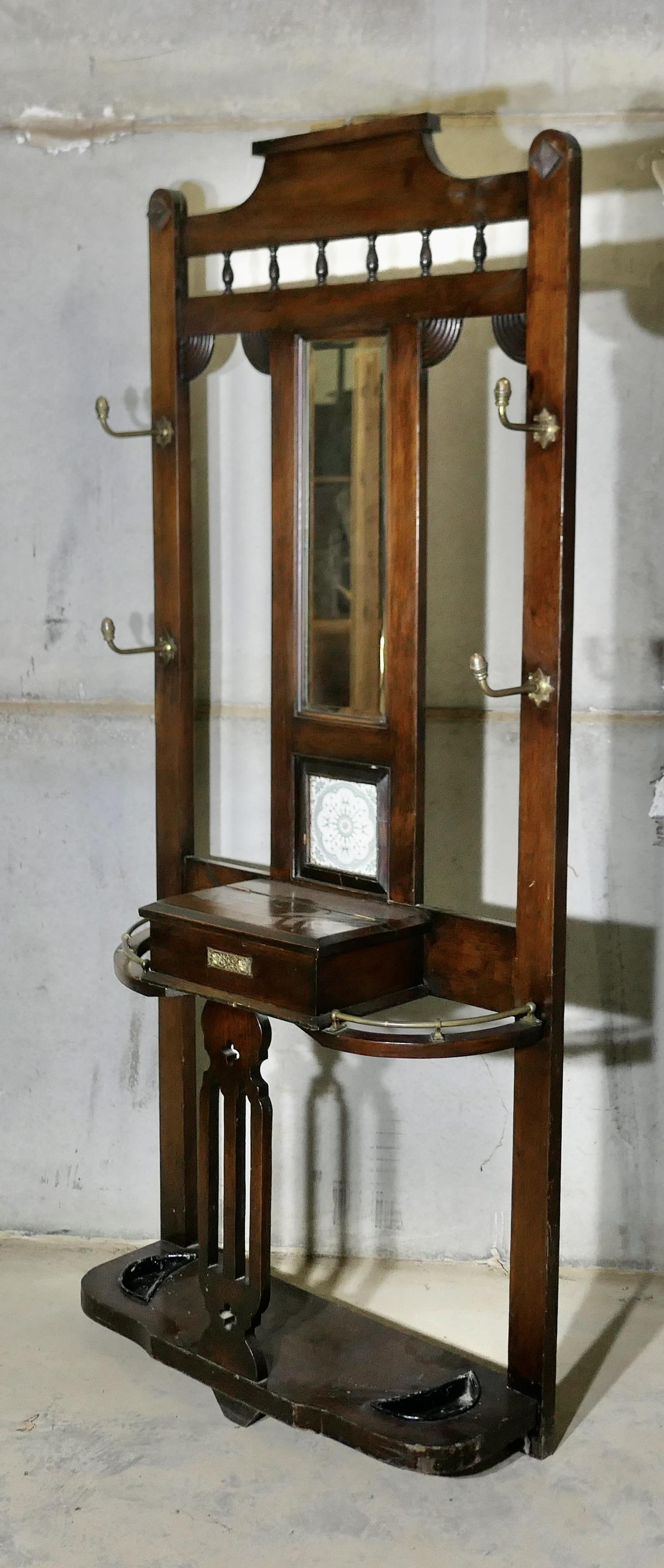 An Elegant Edwardian Mirrored Hall Stand (1 of 6) An Elegant Edwardian Mirrored Hall Stand (1 of 6)