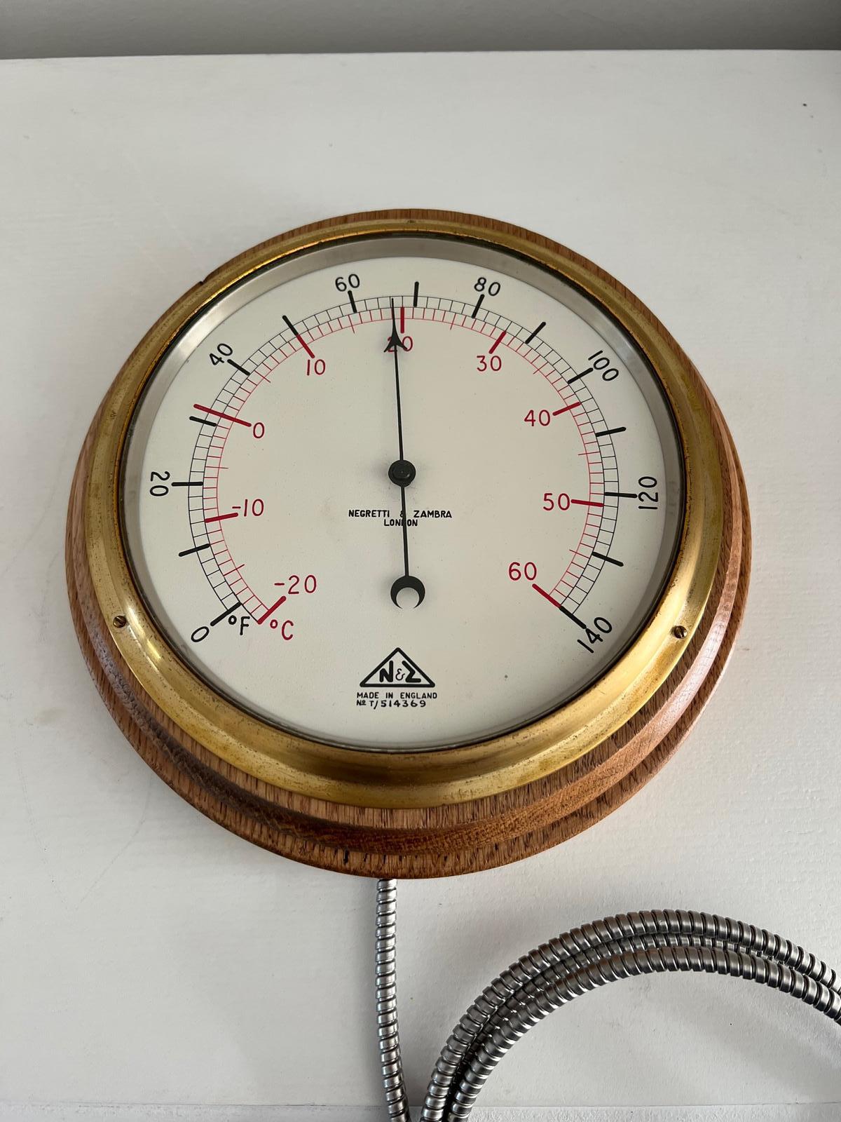 Remote Reading Orangery Thermometer by Negretti & Zambra (1 of 4)