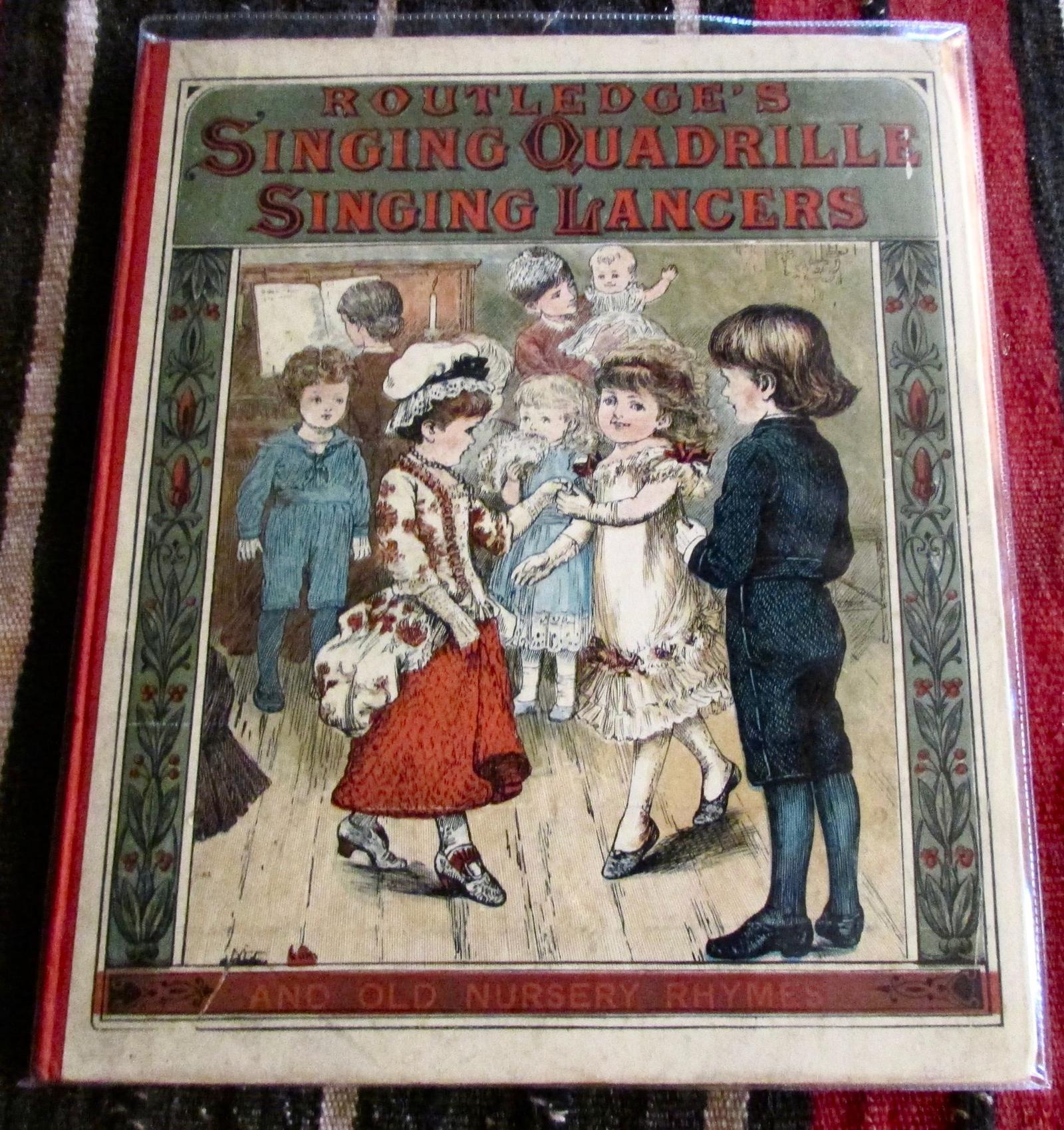 1880 Victorian Children's Music Book,  Singing Quadrille & Lancers, 1st Edition (1 of 9)