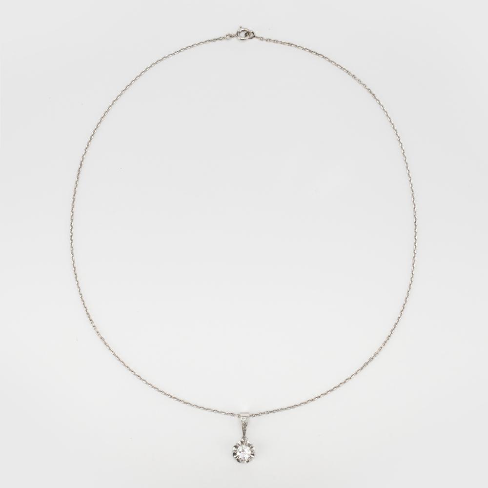 Art Deco 0.52 Carat Diamond Solitaire Pendant c.1930 (1 of 5) Art Deco 0.52 Carat Diamond Solitaire Pendant c.1930 (1 of 5)