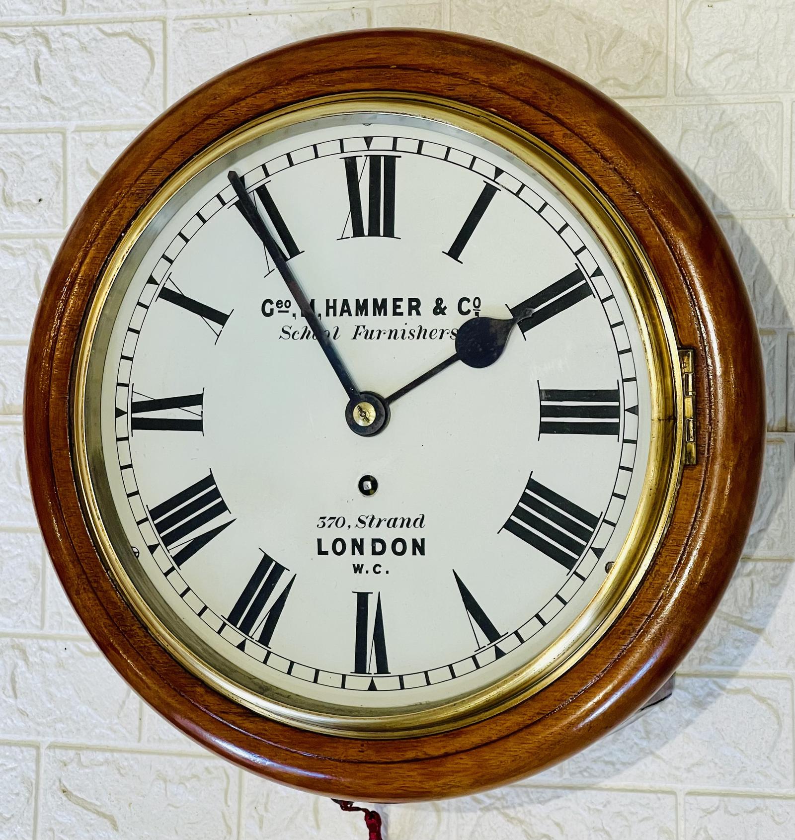 Victorian Stunning 10" Dial Chain Fusee Wall Clock (1 of 13) Victorian Stunning 10" Dial Chain Fusee Wall Clock (1 of 13)