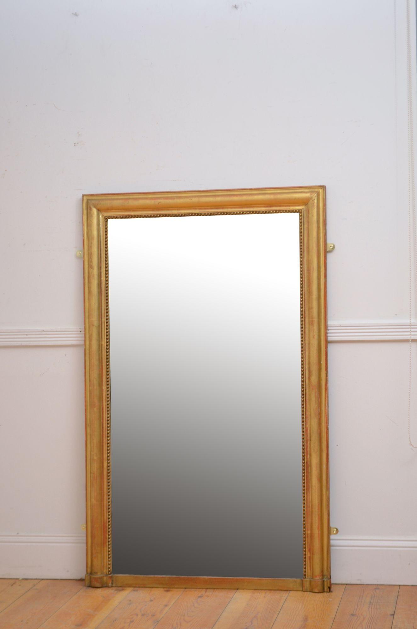 French Gilded Wall Mirror (1 of 10) French Gilded Wall Mirror (1 of 10)