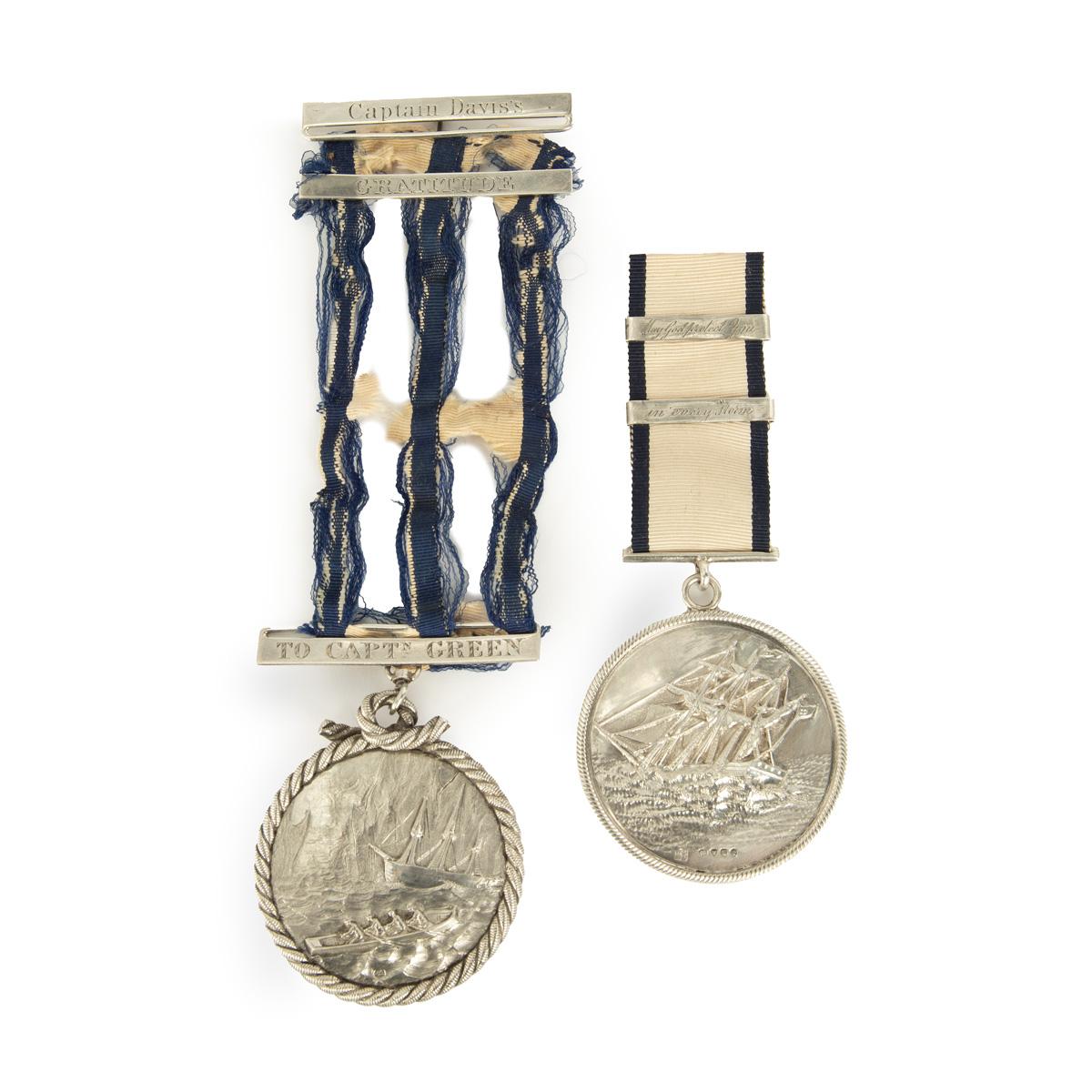 Captain Thomas Green’s Silver Medals for Heroic Conduct at Sea Dated 1837 and 1838 (1 of 4) Captain Thomas Green’s Silver Medals for Heroic Conduct at Sea Dated 1837 and 1838 (1 of 4)