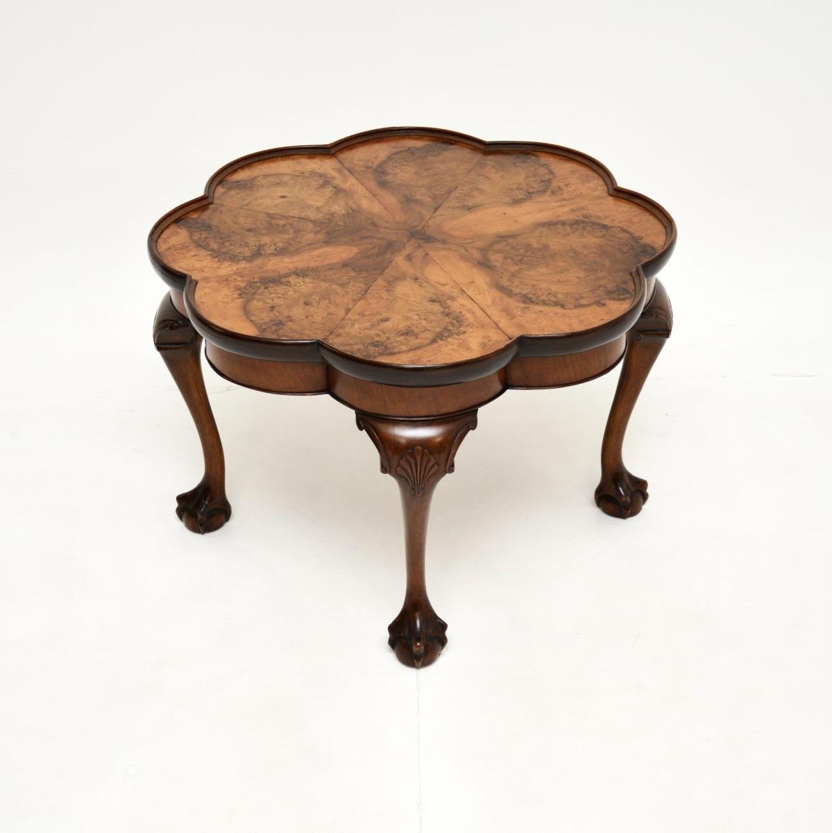 Antique Burr Walnut Pie Crust Coffee Table (1 of 8) Antique Burr Walnut Pie Crust Coffee Table (1 of 8)
