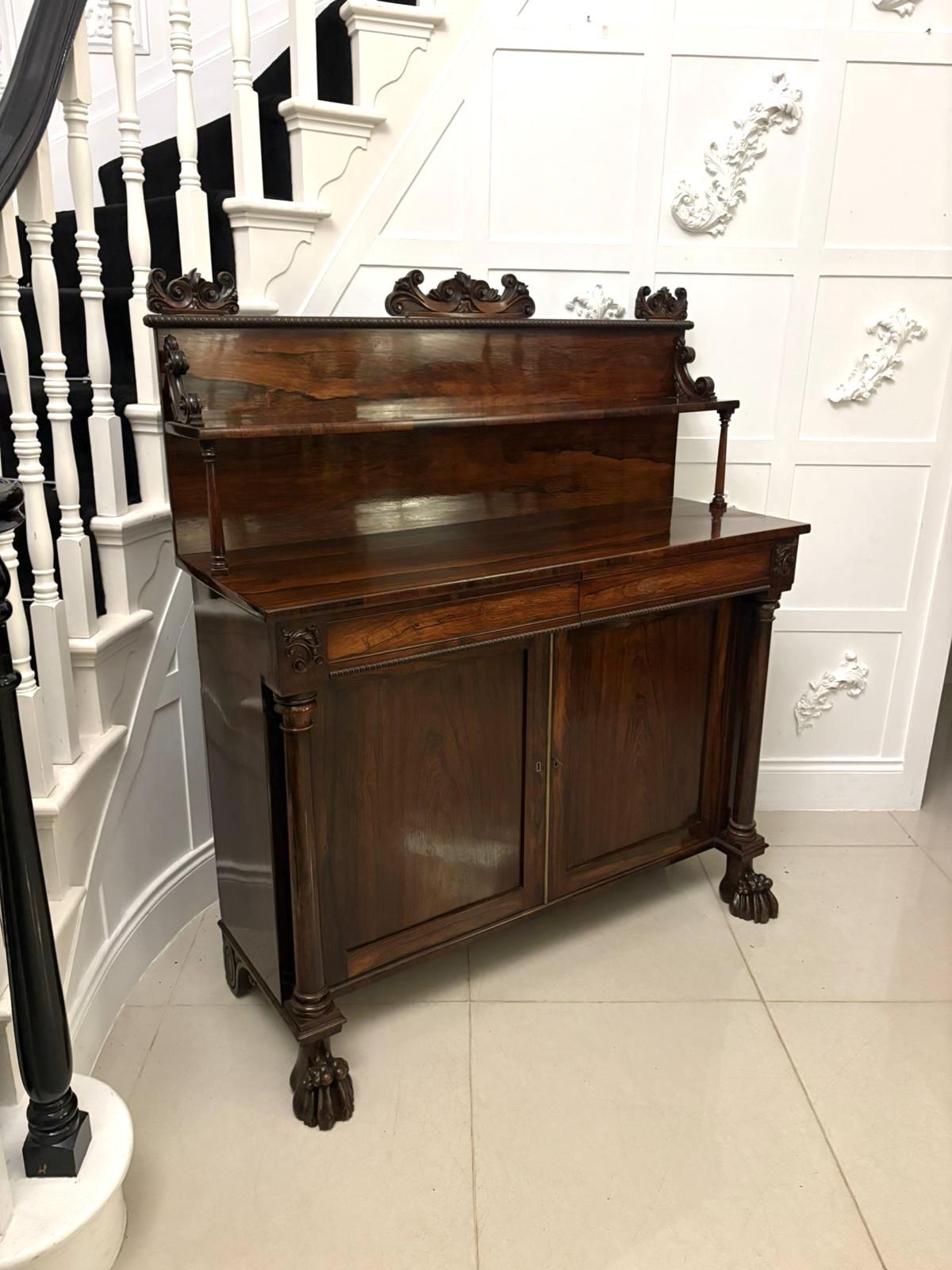 Fine Quality Antique Regency Mahogany Chiffonier / Sideboard (1 of 16)